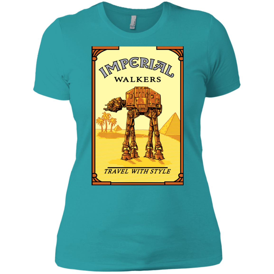 T-Shirts Tahiti Blue / X-Small Walk Like An Egyptian Women's Premium T-Shirt