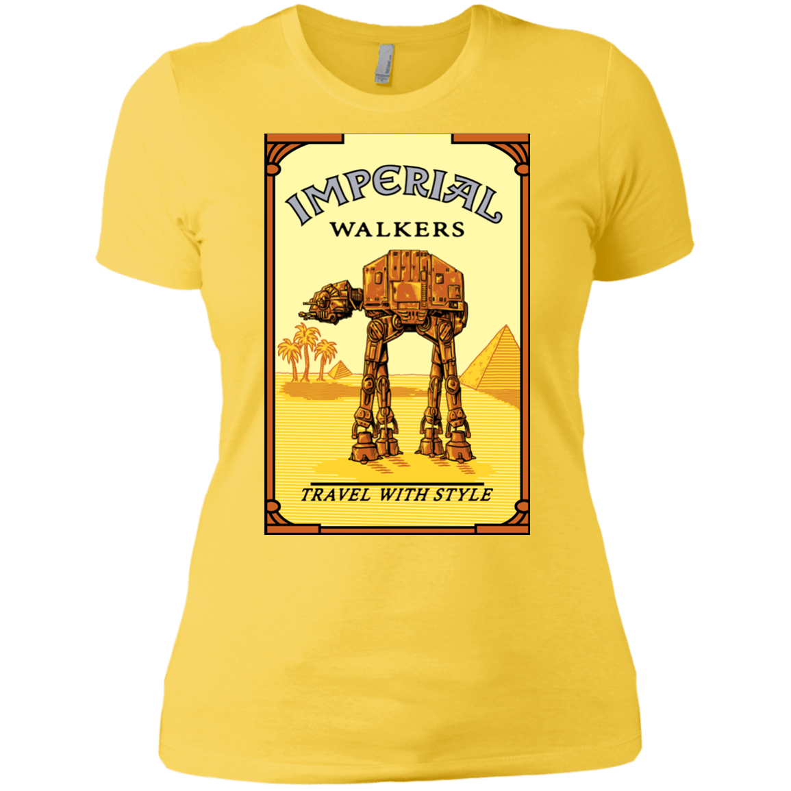 T-Shirts Vibrant Yellow / X-Small Walk Like An Egyptian Women's Premium T-Shirt