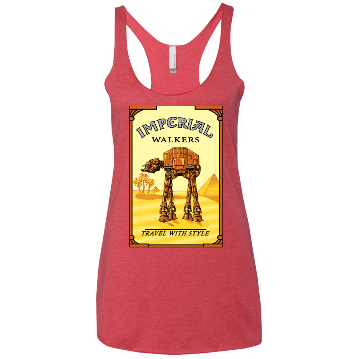 T-Shirts Vintage Red / X-Small Walk Like An Egyptian Women's Triblend Racerback Tank