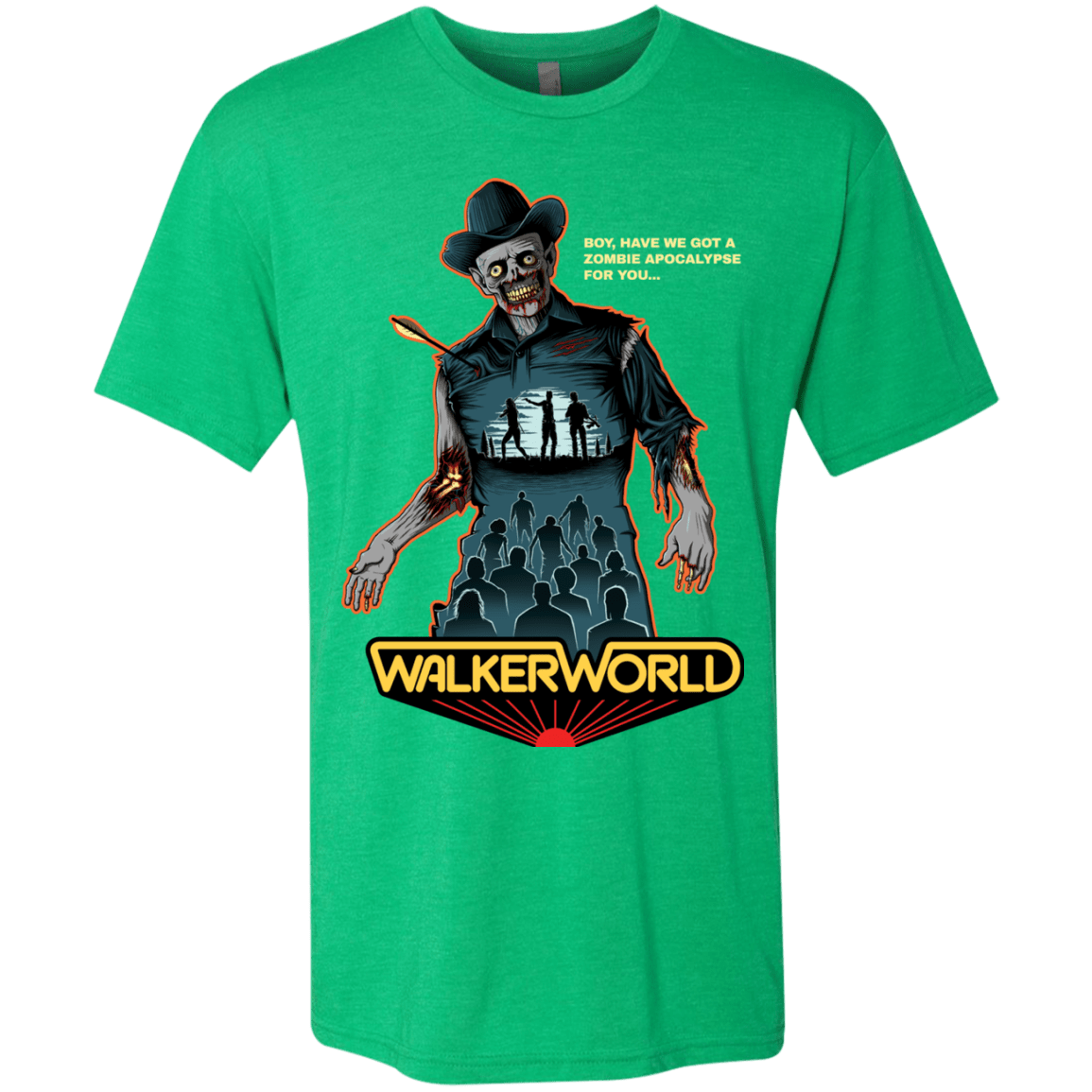 T-Shirts Envy / Small Walker World Men's Triblend T-Shirt
