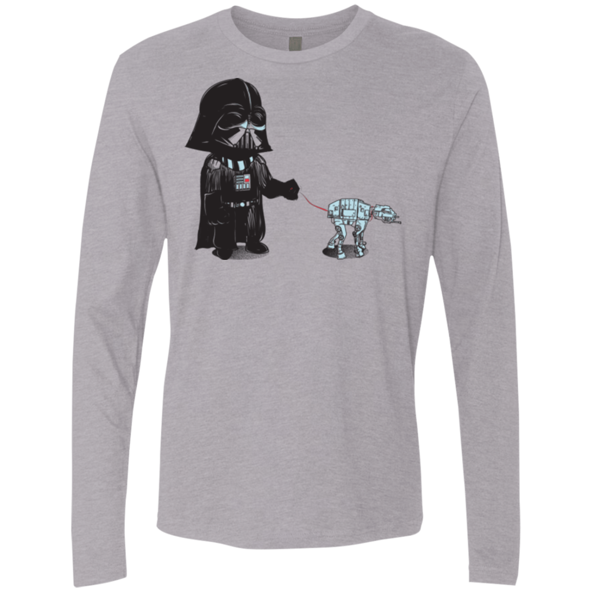 T-Shirts Heather Grey / Small Walking the Robot Men's Premium Long Sleeve