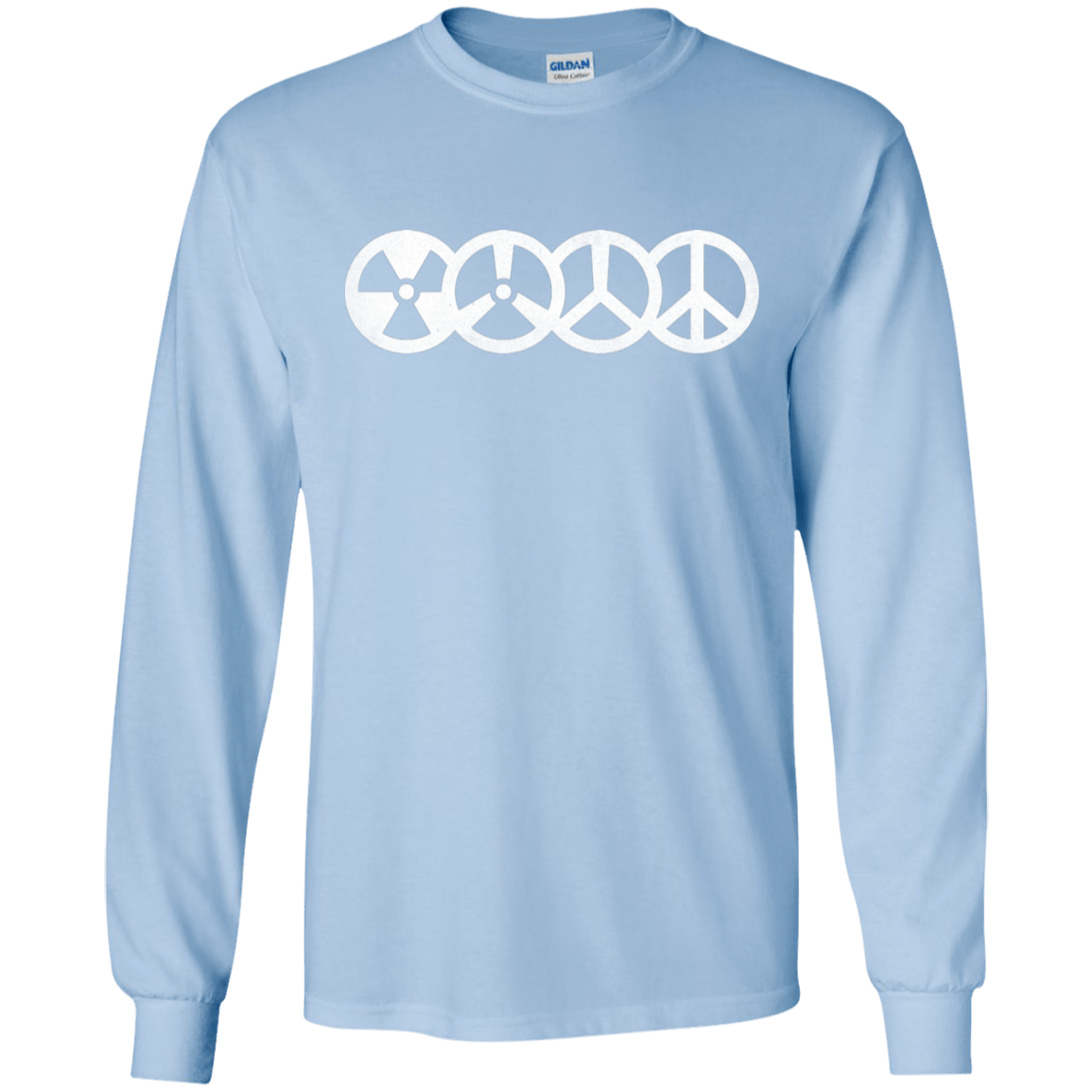 T-Shirts Light Blue / S War and Peace Men's Long Sleeve T-Shirt