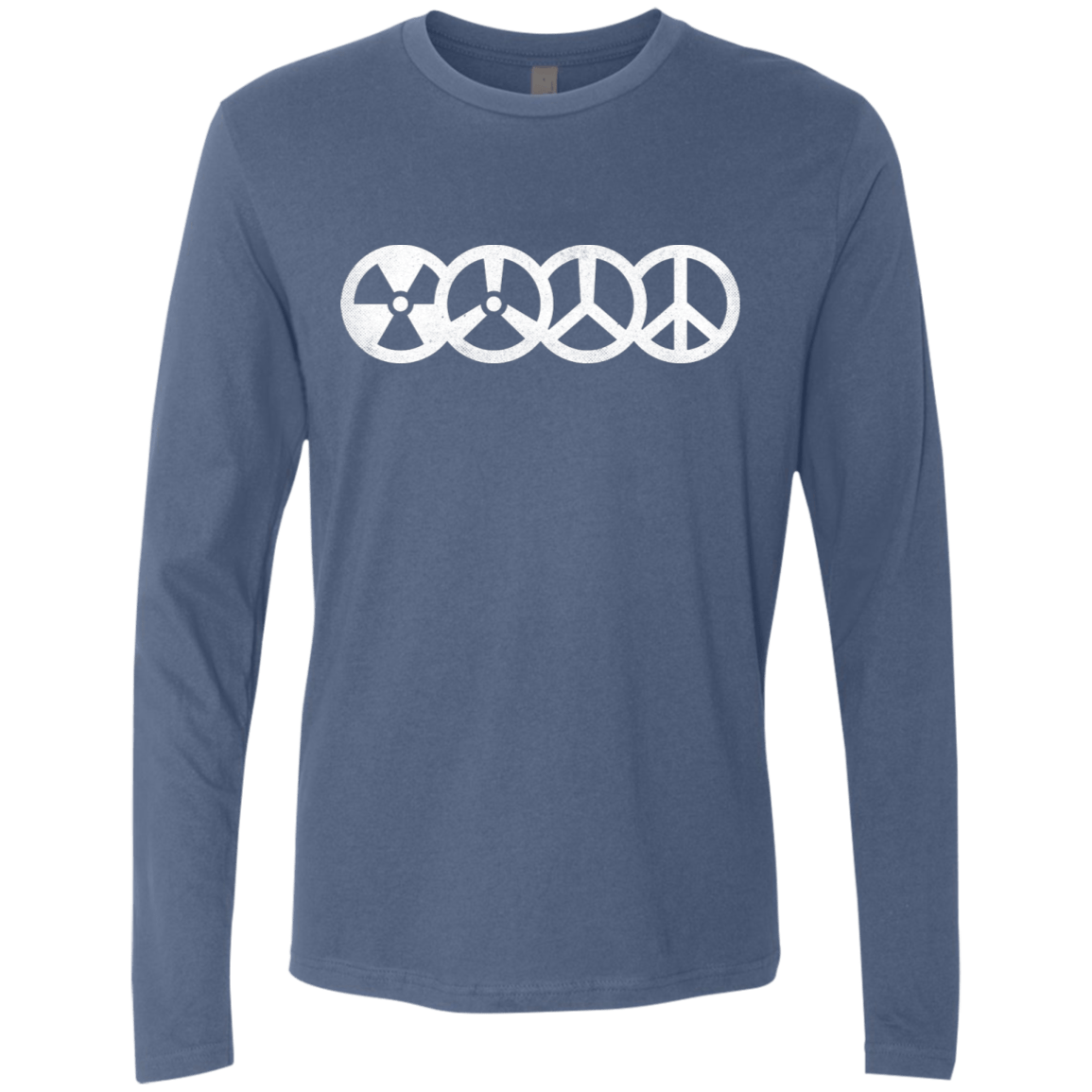 T-Shirts Indigo / S War and Peace Men's Premium Long Sleeve