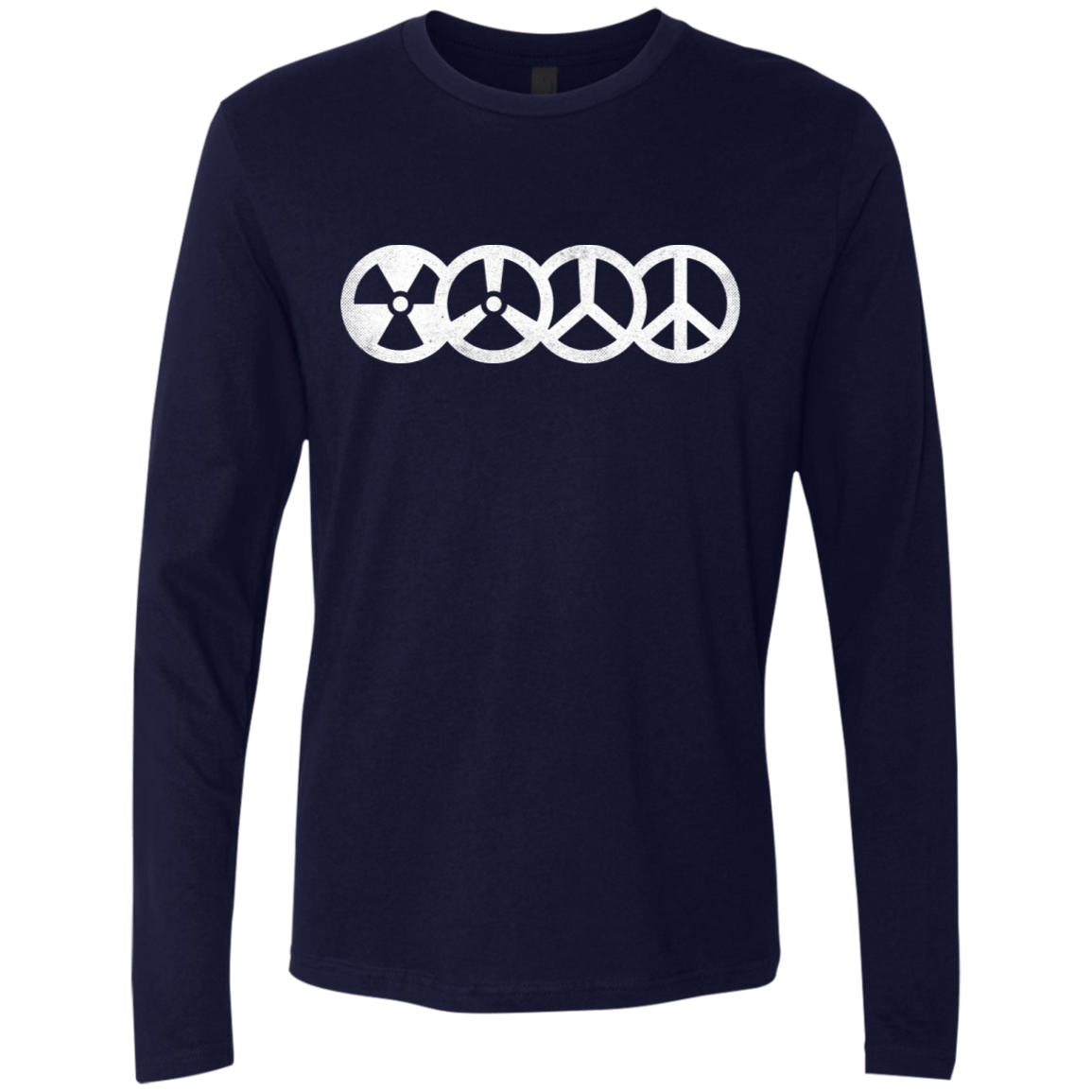 T-Shirts Midnight Navy / S War and Peace Men's Premium Long Sleeve