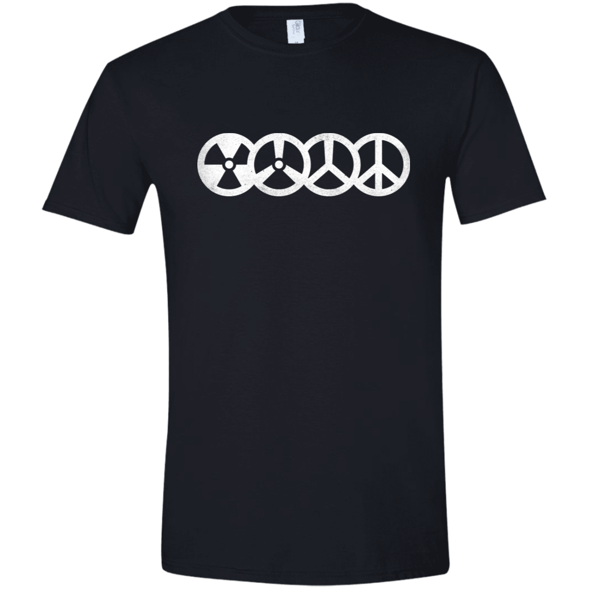 T-Shirts Black / X-Small War and Peace Men's Semi-Fitted Softstyle