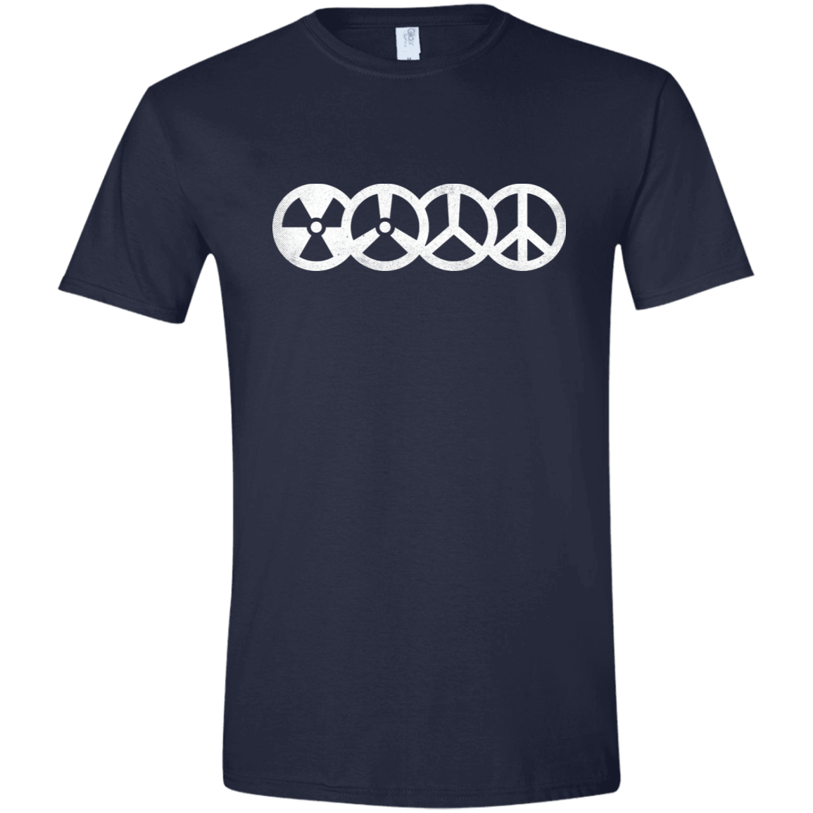 T-Shirts Navy / X-Small War and Peace Men's Semi-Fitted Softstyle