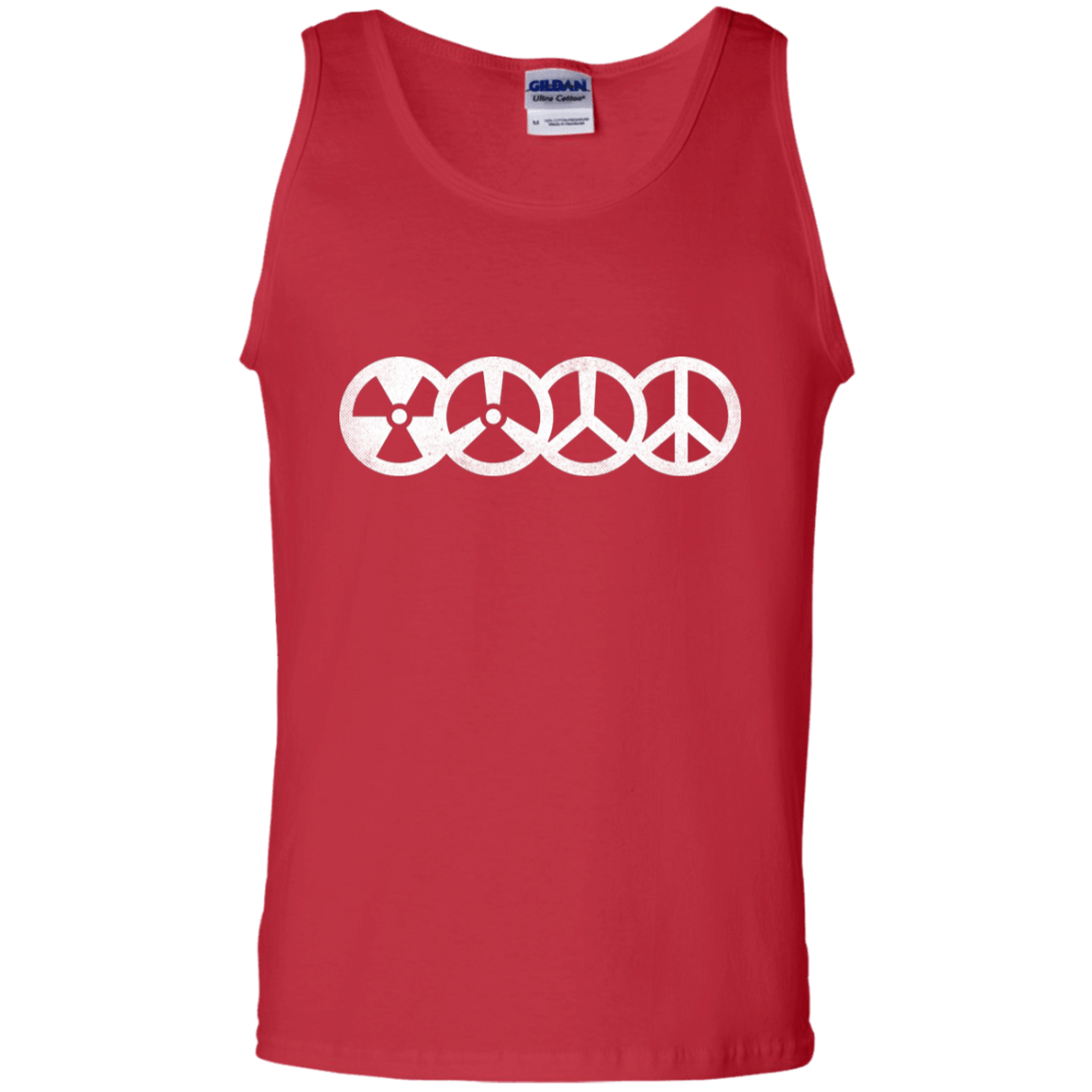 T-Shirts Red / S War and Peace Men's Tank Top