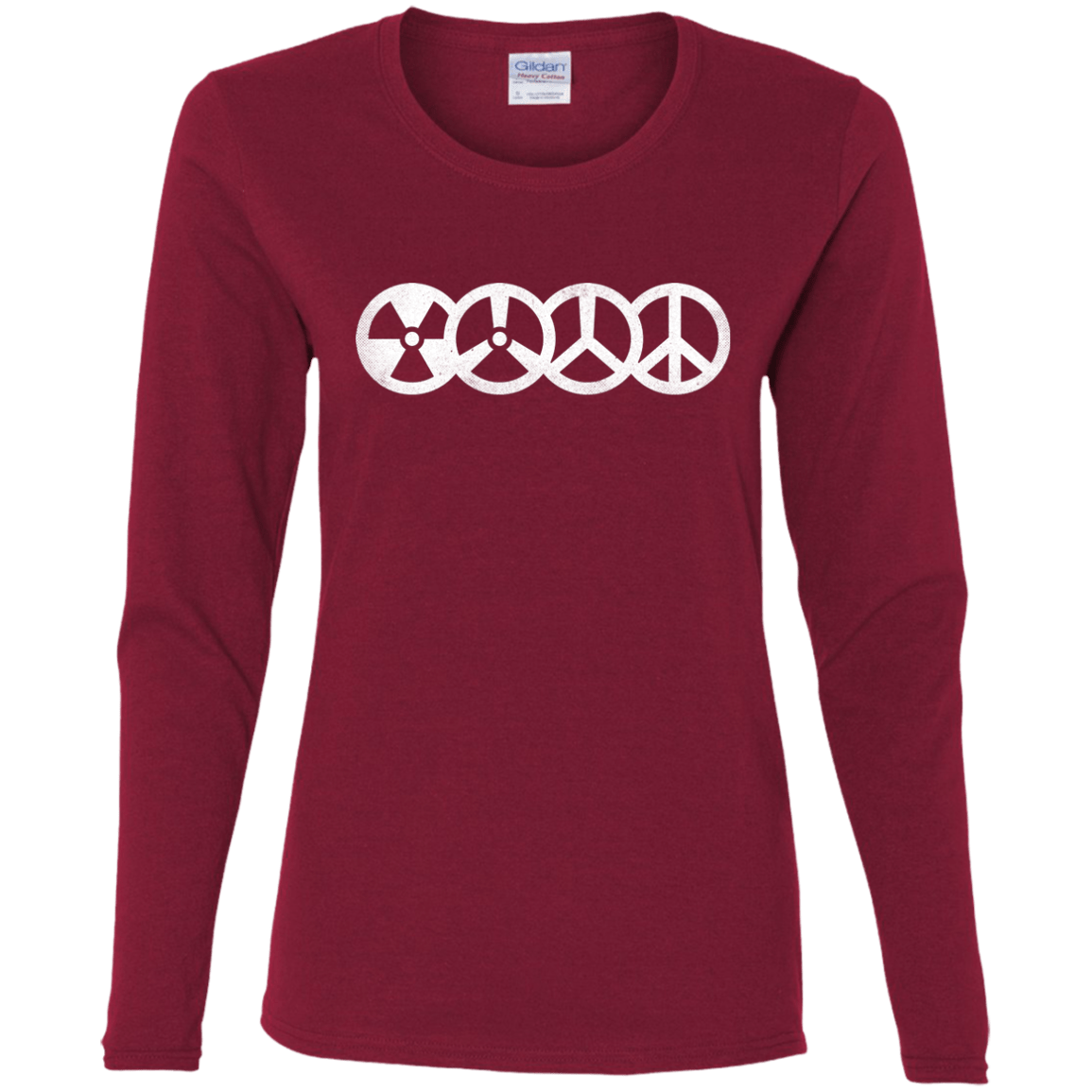 T-Shirts Cardinal / S War and Peace Women's Long Sleeve T-Shirt