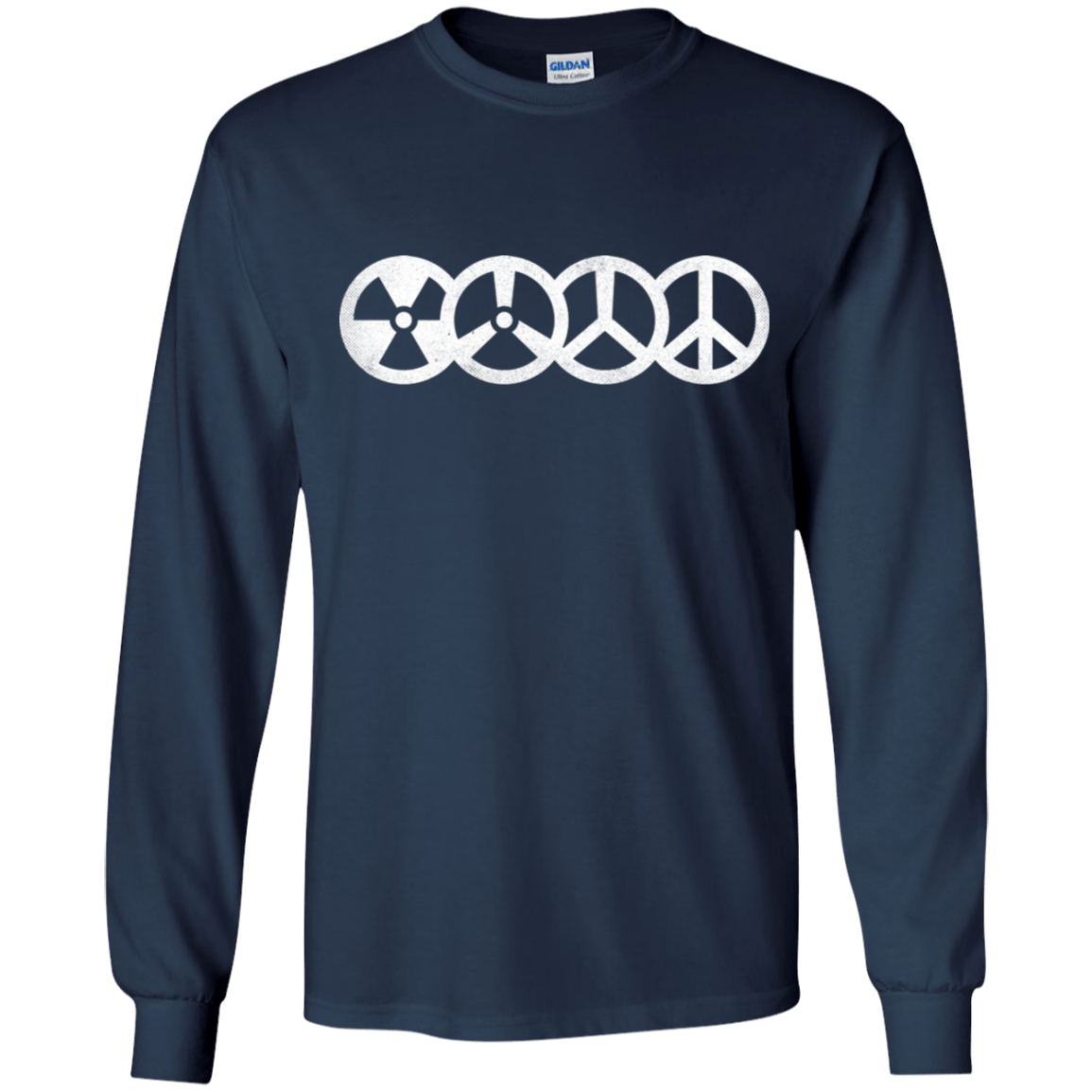T-Shirts Navy / YS War and Peace Youth Long Sleeve T-Shirt