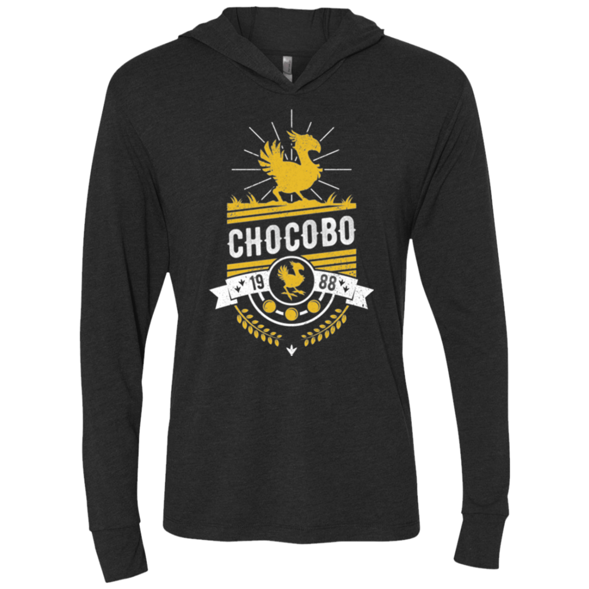 T-Shirts Vintage Black / X-Small Wark Triblend Long Sleeve Hoodie Tee