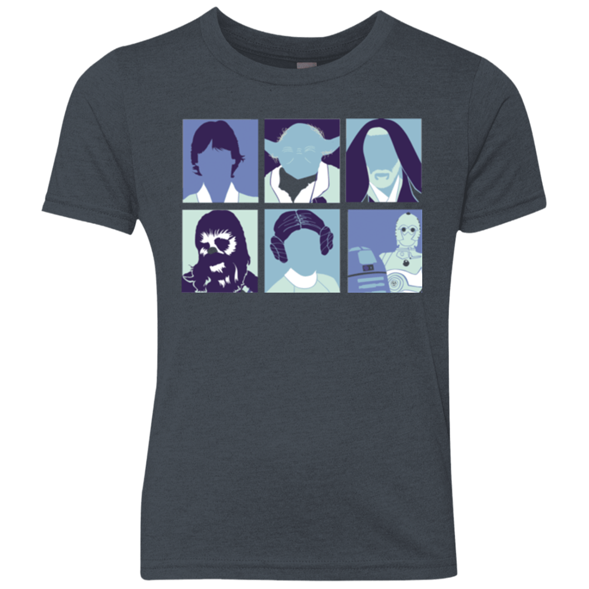 T-Shirts Vintage Navy / YXS Wars pop Youth Triblend T-Shirt