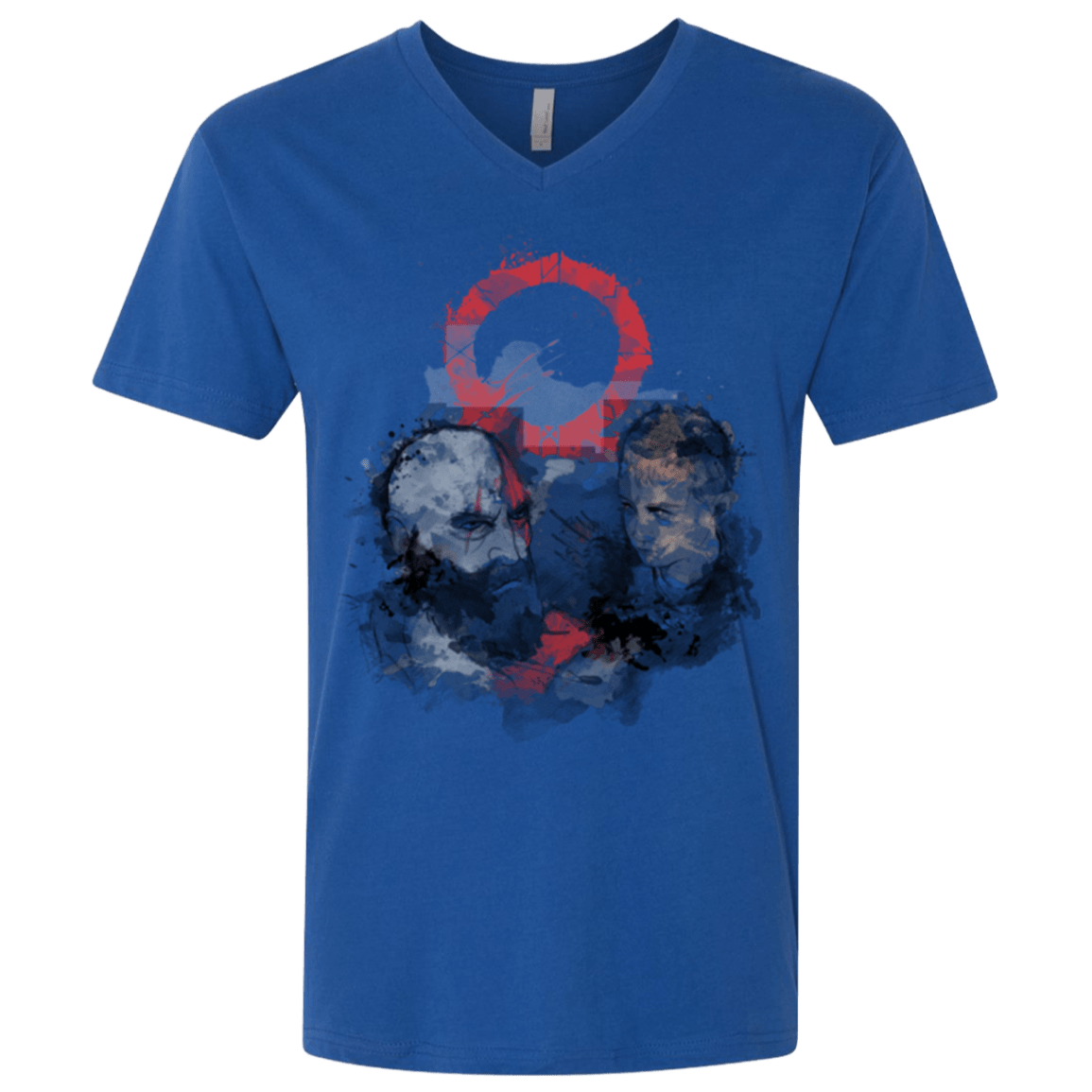 T-Shirts Royal / X-Small WARTER COLOR Men's Premium V-Neck