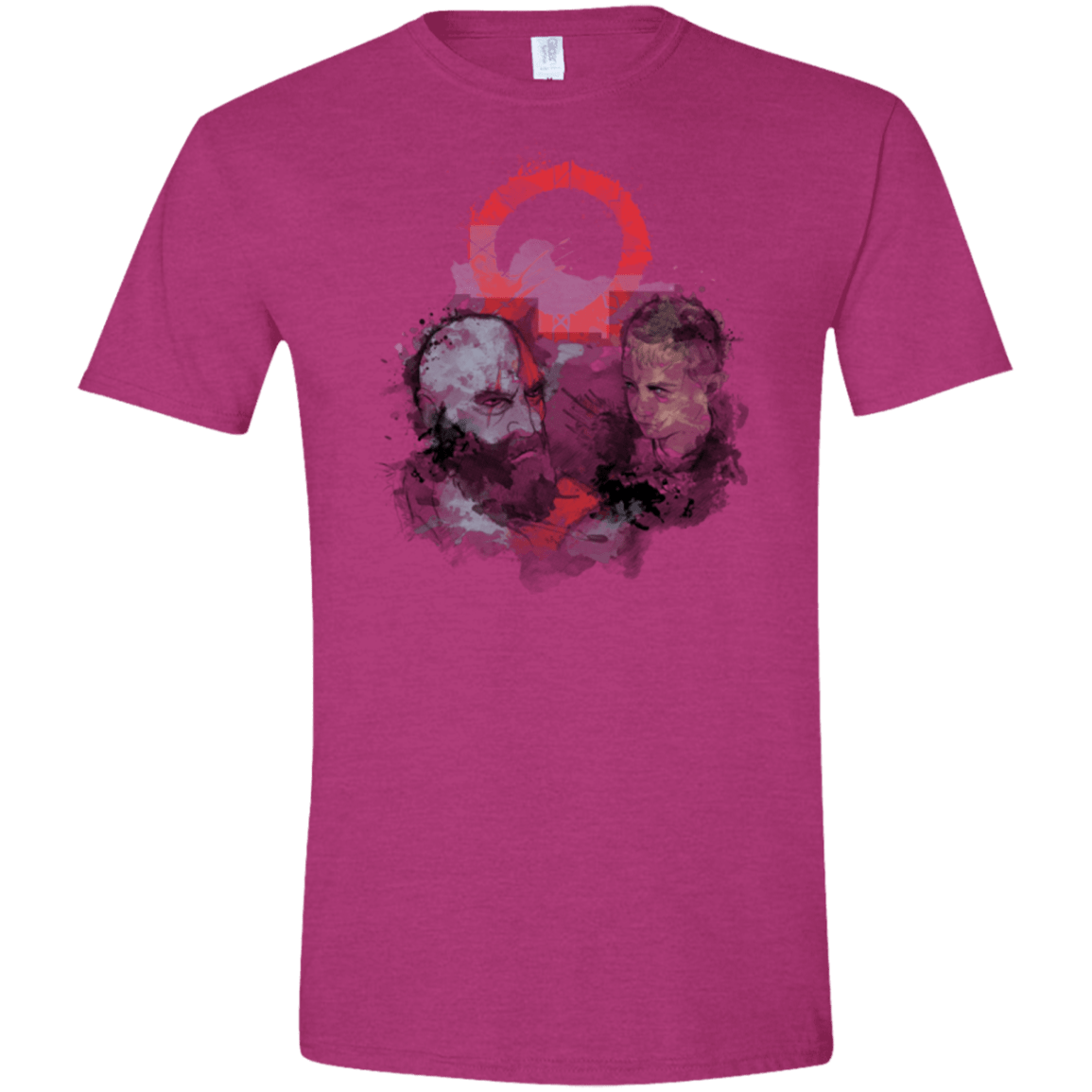 T-Shirts Antique Heliconia / S WARTER COLOR Men's Semi-Fitted Softstyle