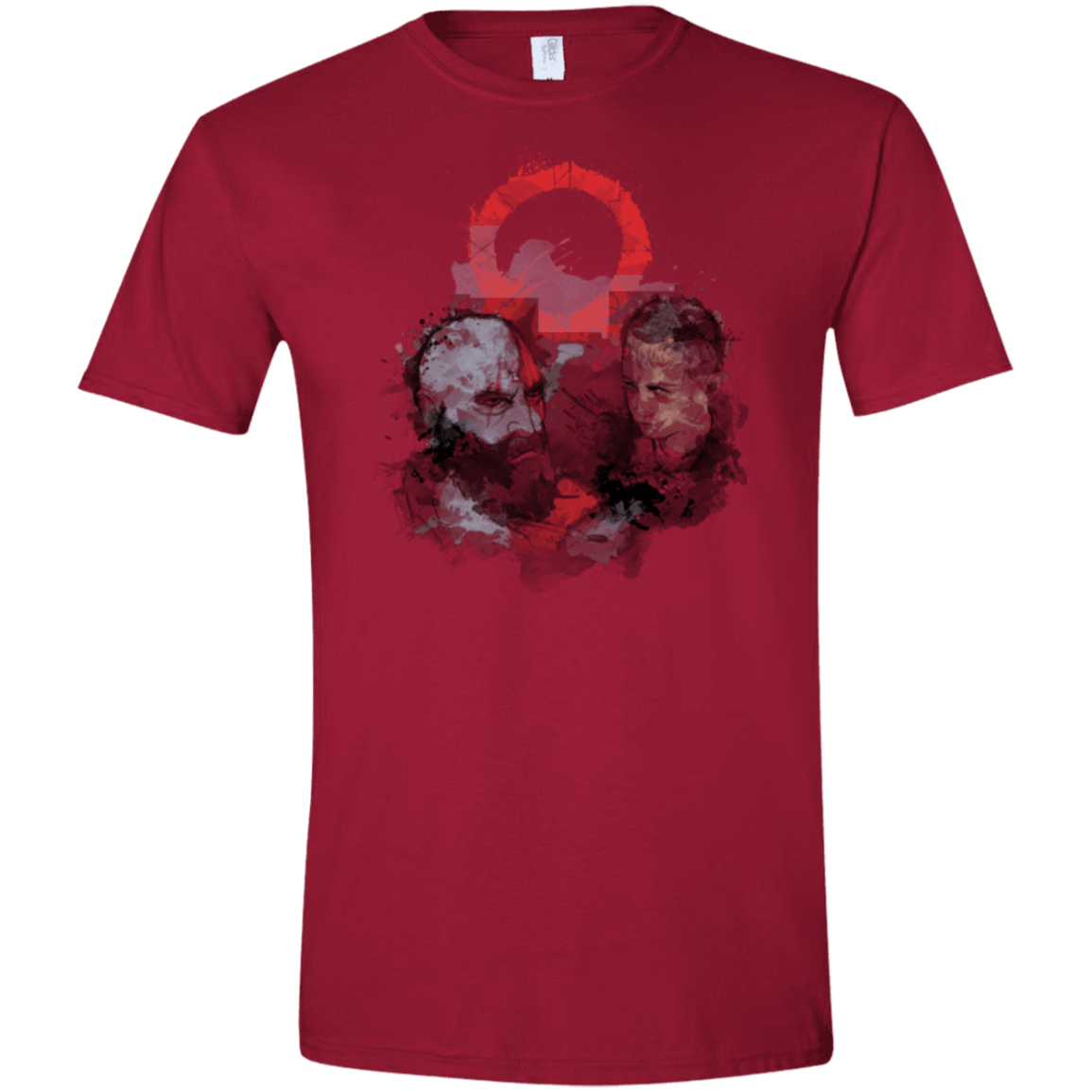 T-Shirts Cardinal Red / S WARTER COLOR Men's Semi-Fitted Softstyle