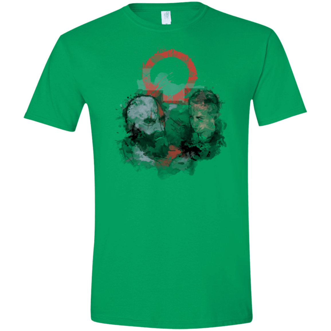 T-Shirts Irish Green / S WARTER COLOR Men's Semi-Fitted Softstyle
