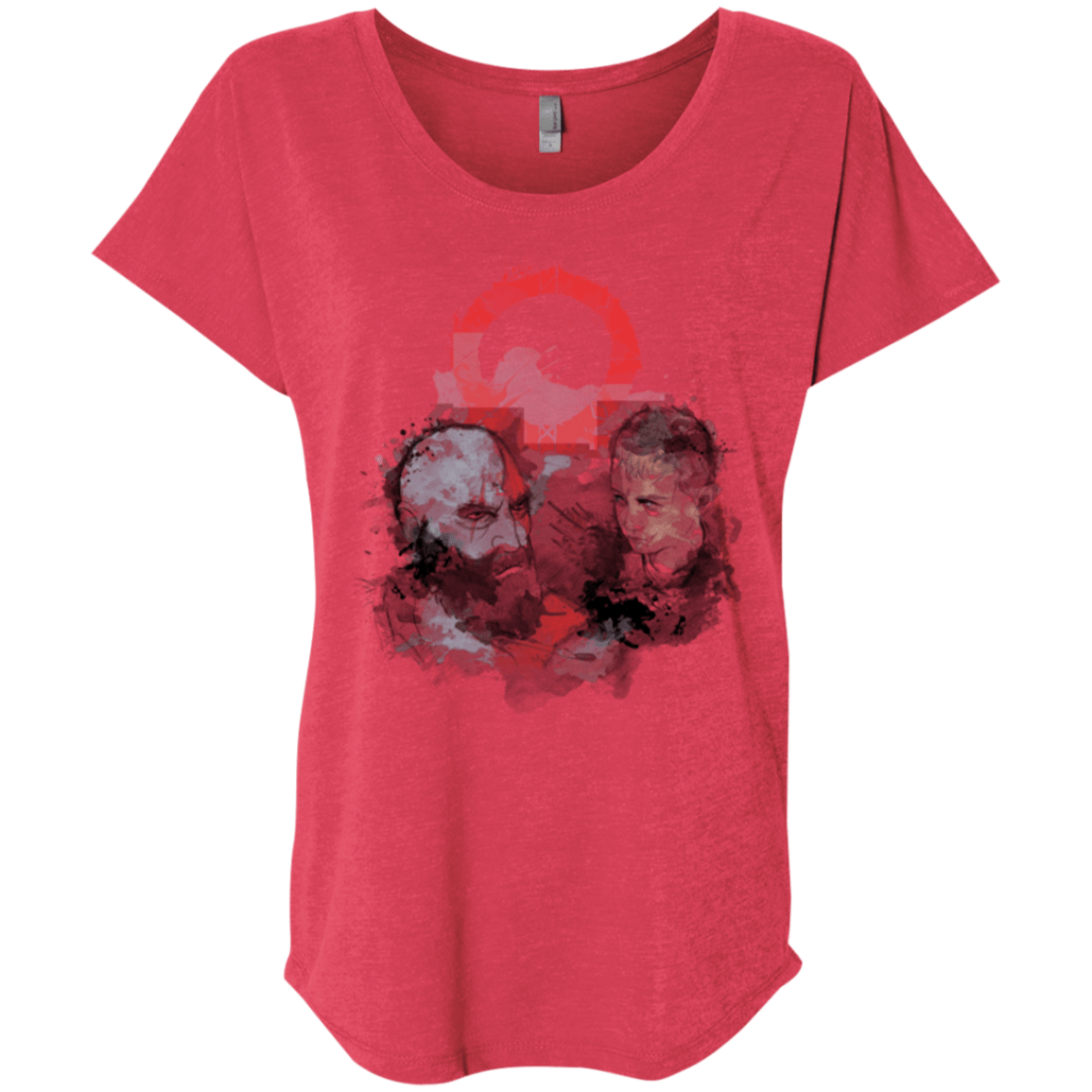 T-Shirts Vintage Red / X-Small WARTER COLOR Triblend Dolman Sleeve