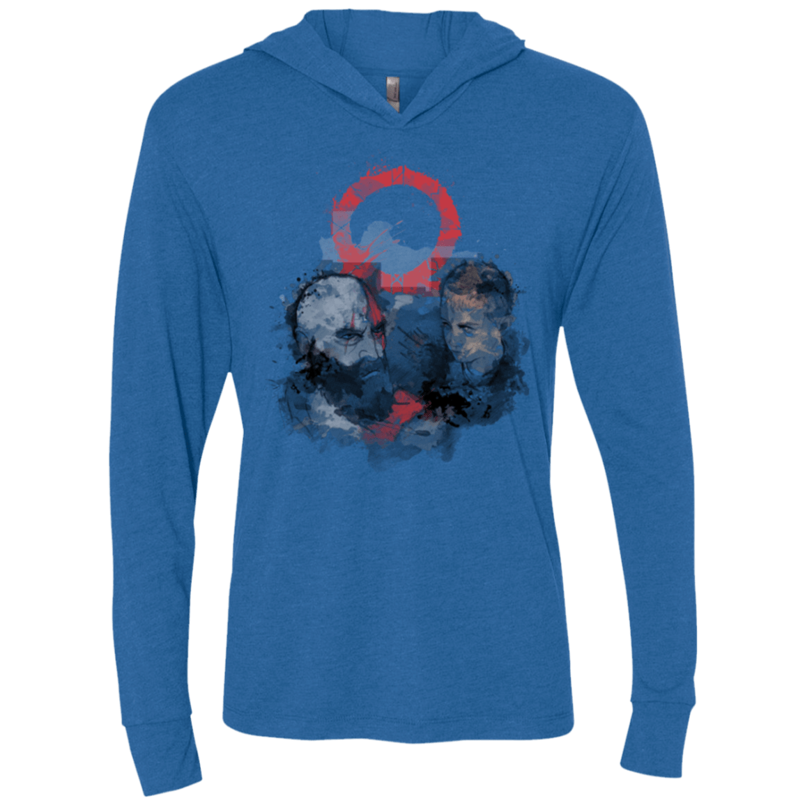 T-Shirts Vintage Royal / X-Small WARTER COLOR Triblend Long Sleeve Hoodie Tee