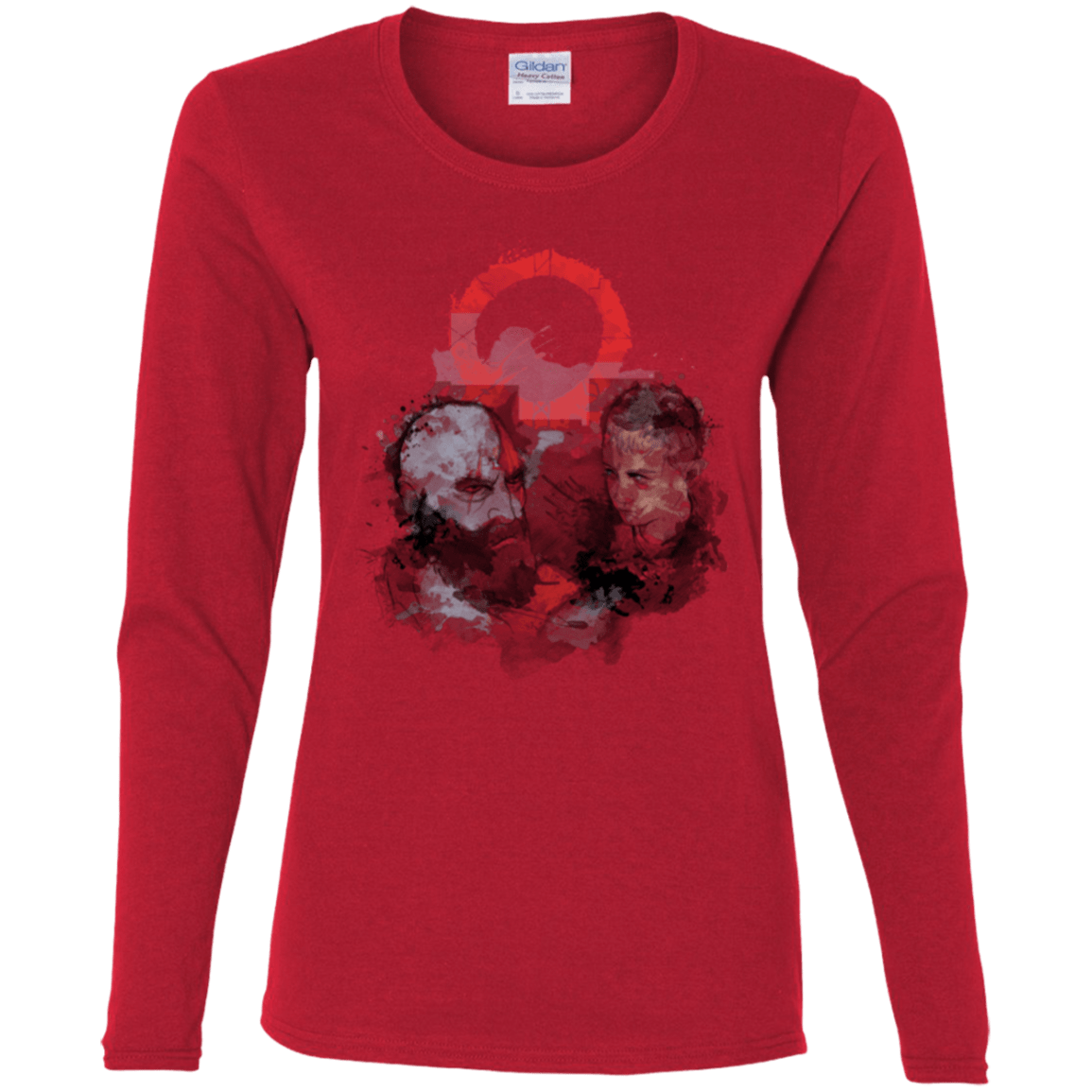 T-Shirts Red / S WARTER COLOR Women's Long Sleeve T-Shirt