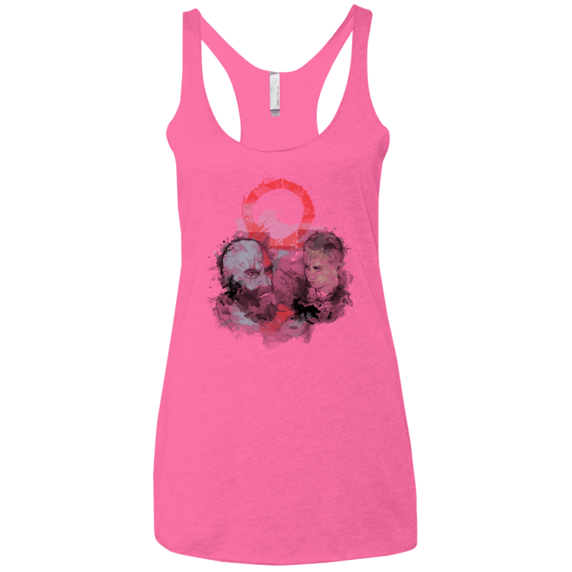 T-Shirts Vintage Pink / X-Small WARTER COLOR Women's Triblend Racerback Tank