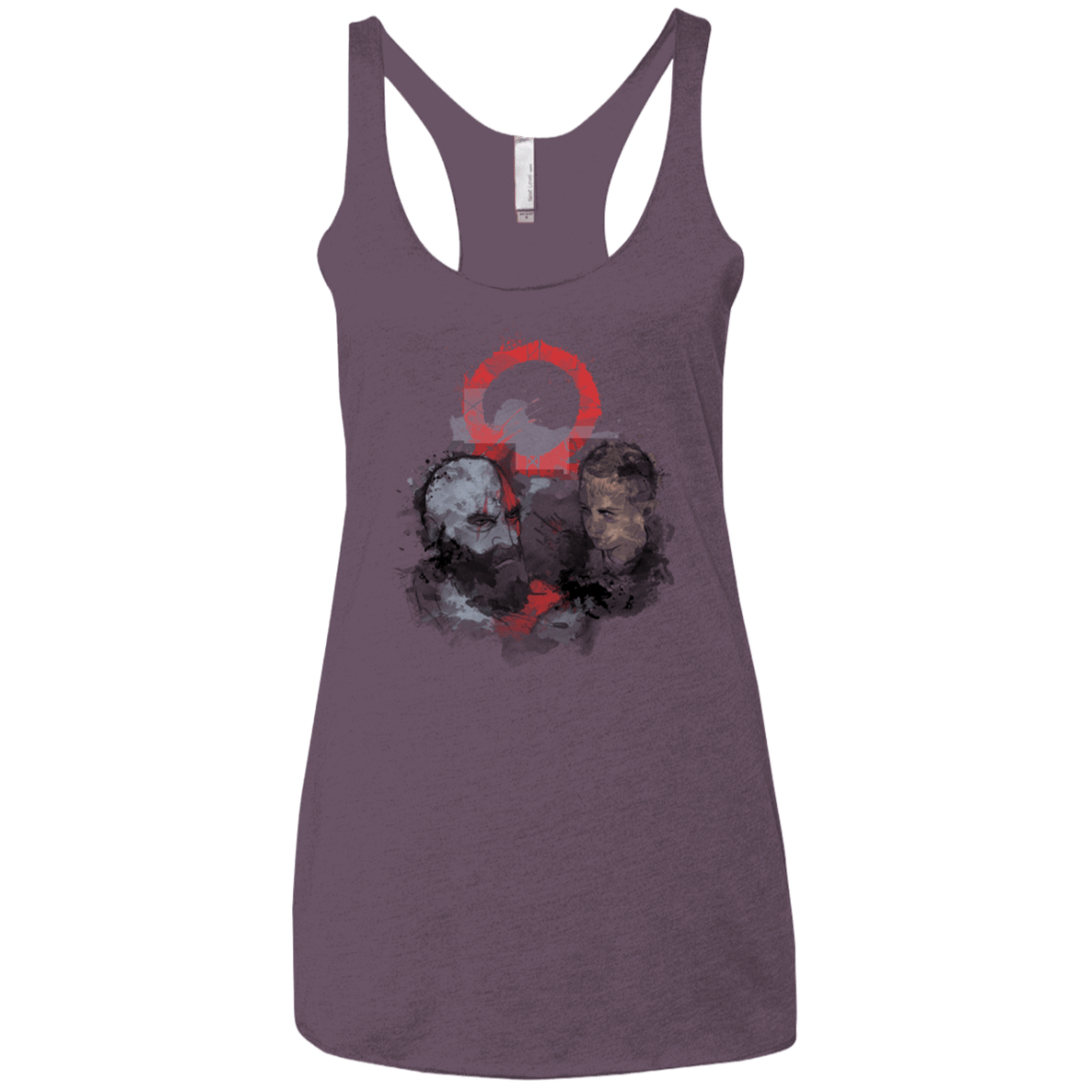 T-Shirts Vintage Purple / X-Small WARTER COLOR Women's Triblend Racerback Tank