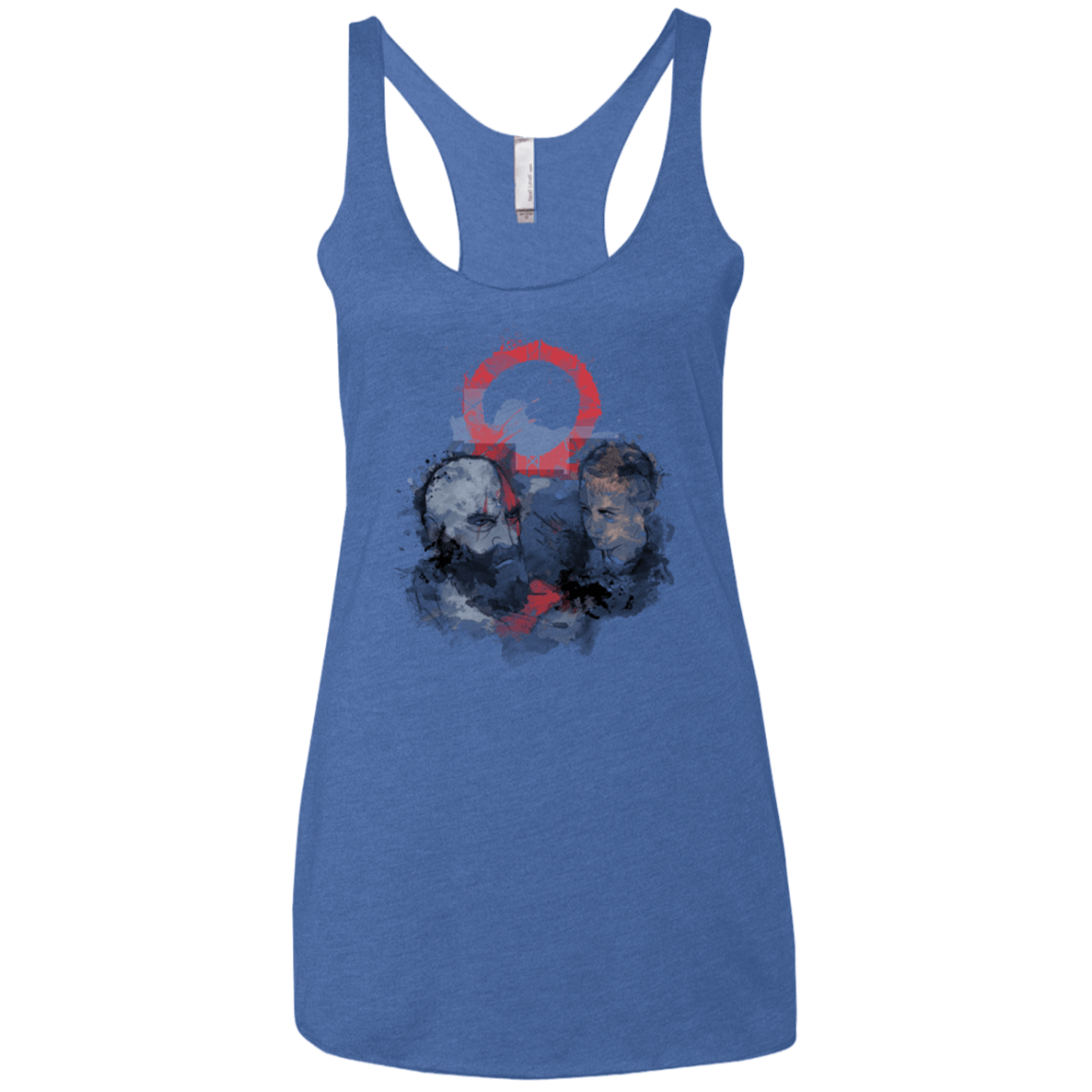 T-Shirts Vintage Royal / X-Small WARTER COLOR Women's Triblend Racerback Tank