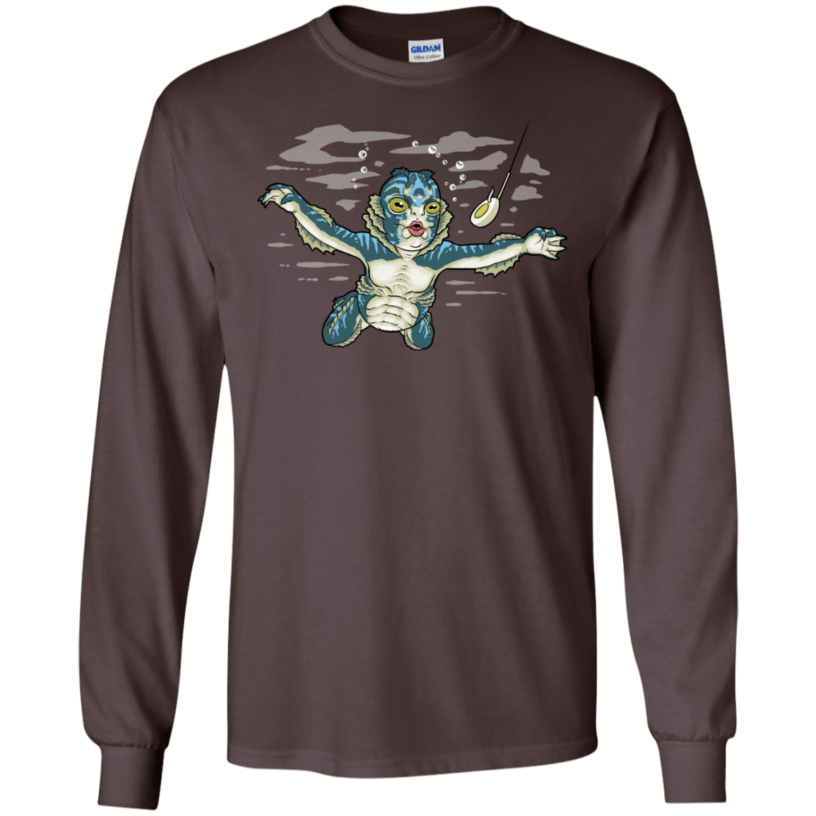 T-Shirts Dark Chocolate / S Watermind Men's Long Sleeve T-Shirt