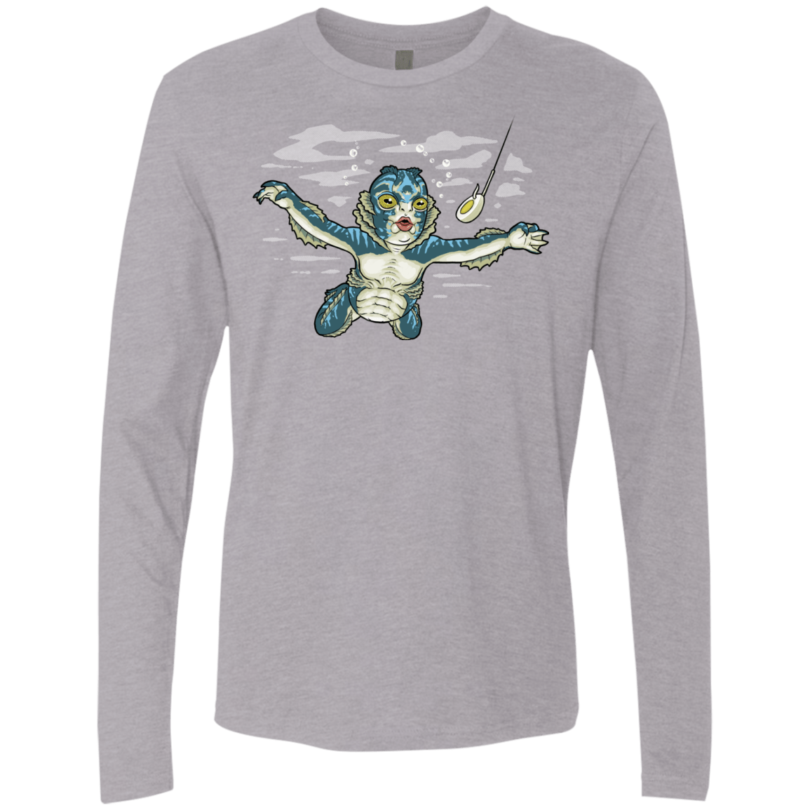 T-Shirts Heather Grey / S Watermind Men's Premium Long Sleeve