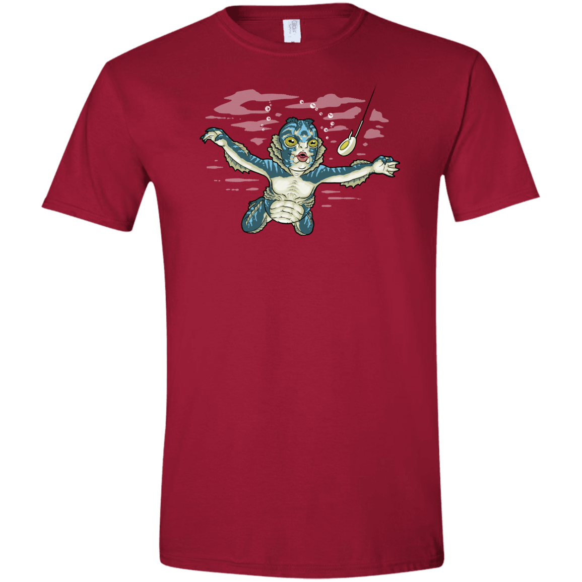 T-Shirts Cardinal Red / S Watermind Men's Semi-Fitted Softstyle