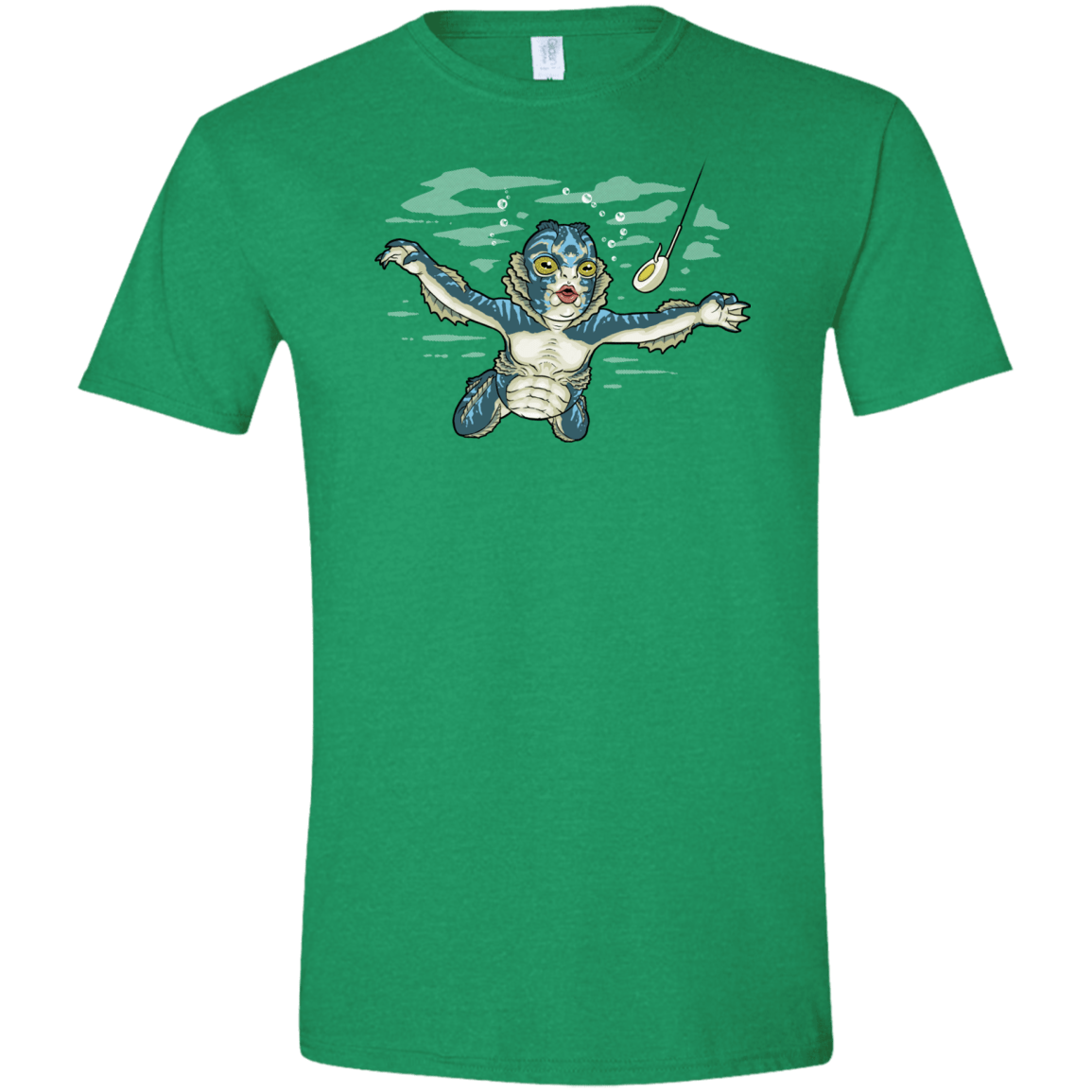 T-Shirts Heather Irish Green / S Watermind Men's Semi-Fitted Softstyle