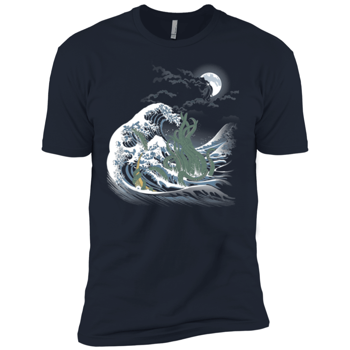 T-Shirts Midnight Navy / X-Small Wave Of R'lyeh Men's Premium T-Shirt
