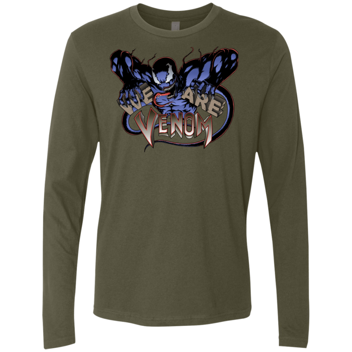 T-Shirts Military Green / S We Are Venom Men's Premium Long Sleeve