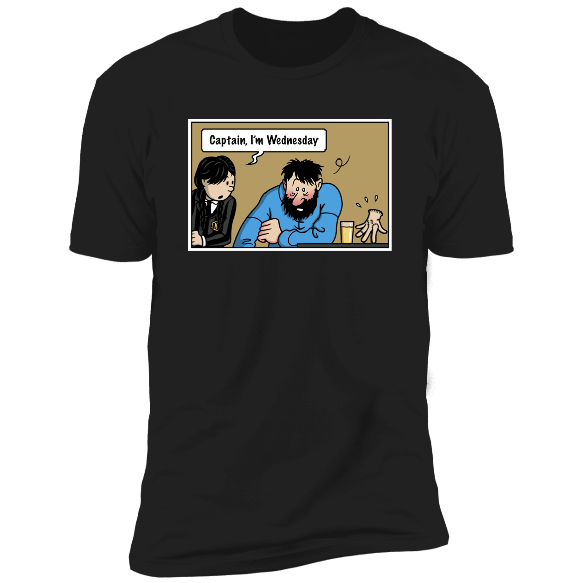 T-Shirts Black / S Wednesday Meme Men's Premium T-Shirt