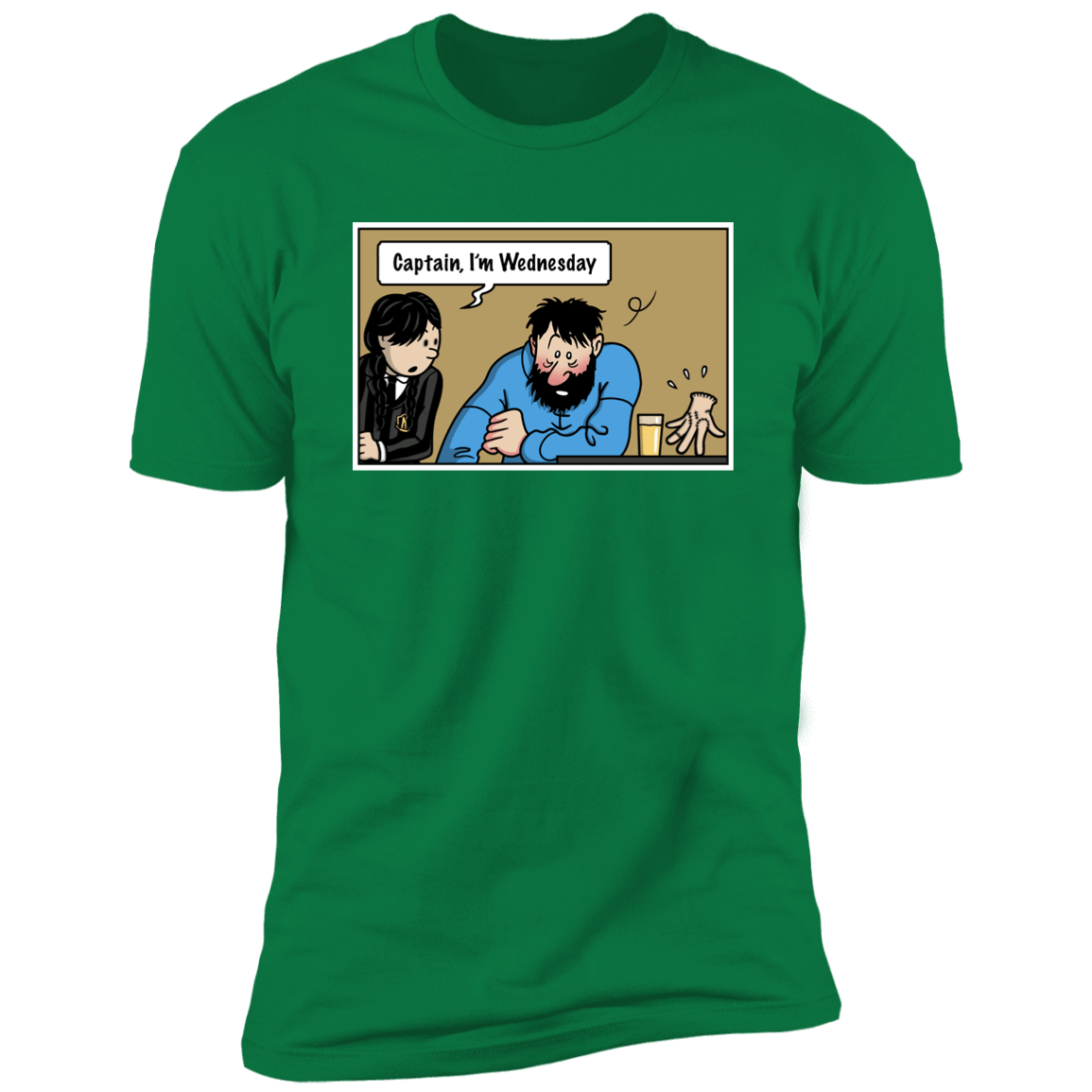 T-Shirts Kelly Green / S Wednesday Meme Men's Premium T-Shirt