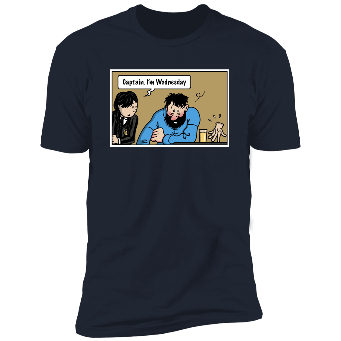T-Shirts Midnight Navy / S Wednesday Meme Men's Premium T-Shirt