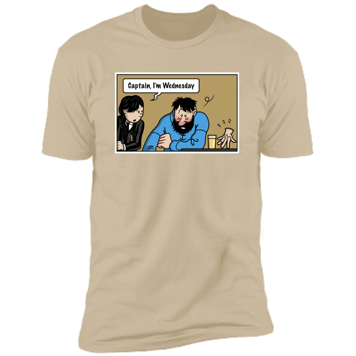 T-Shirts Sand / S Wednesday Meme Men's Premium T-Shirt