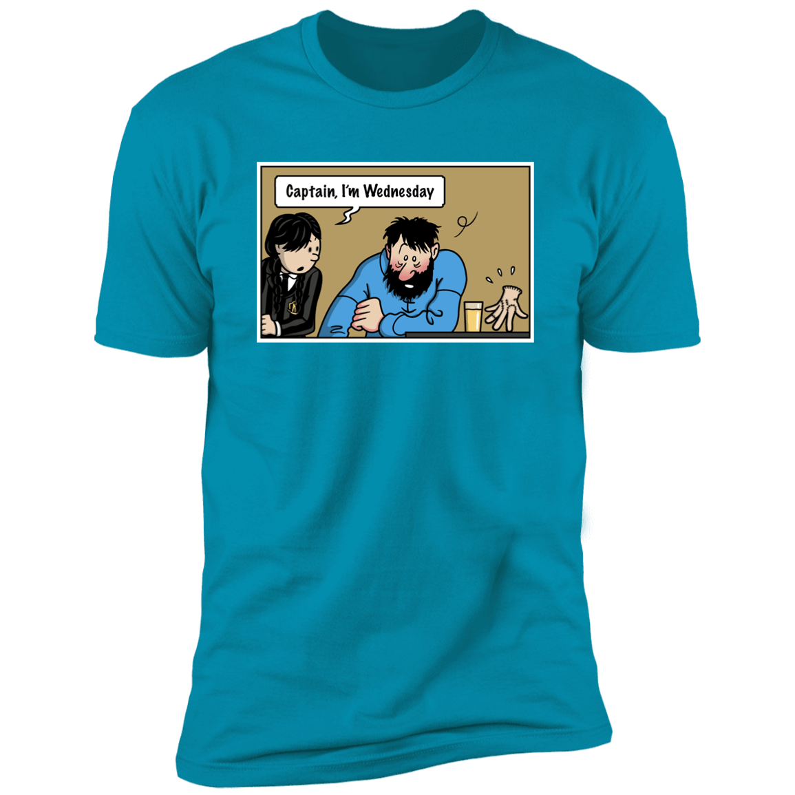 T-Shirts Turquoise / S Wednesday Meme Men's Premium T-Shirt