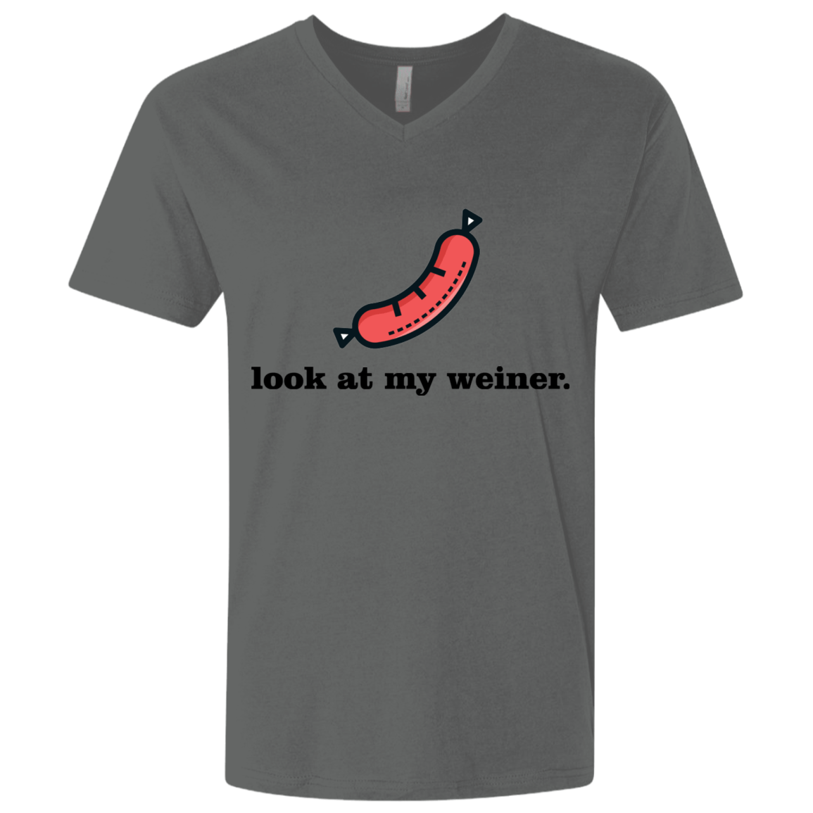 T-Shirts Heavy Metal / X-Small Weiner Men's Premium V-Neck