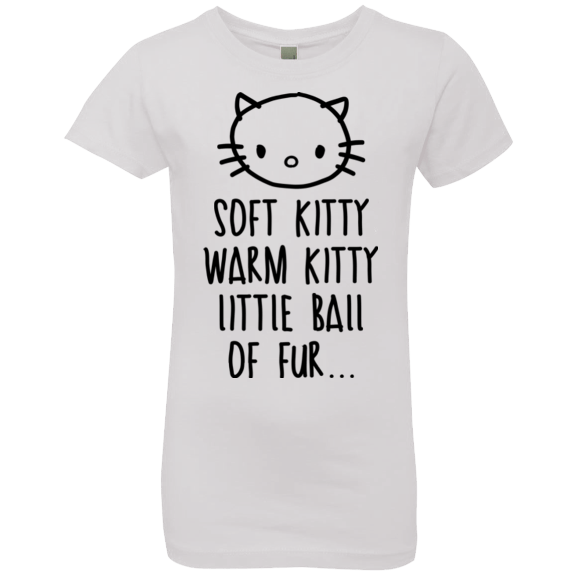 T-Shirts White / YXS Weird Kitty Girls Premium T-Shirt