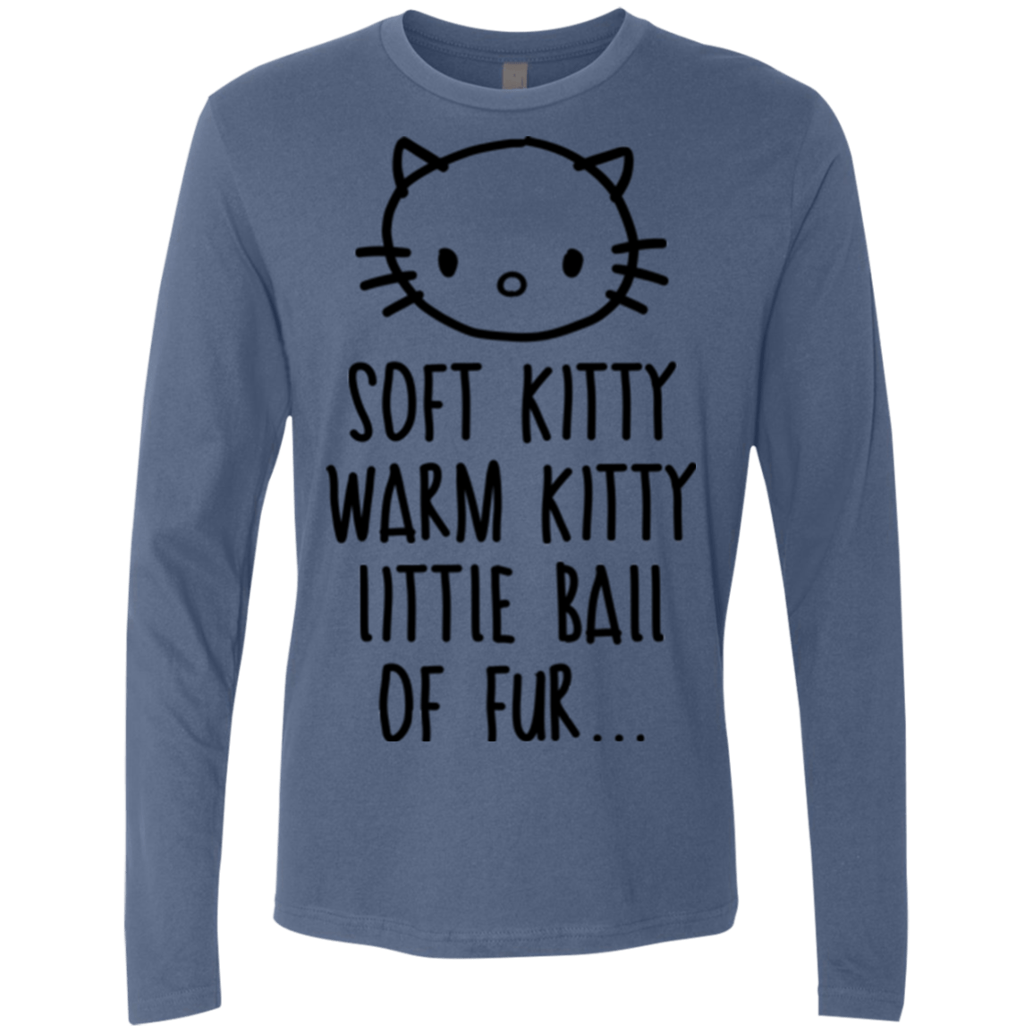 T-Shirts Indigo / Small Weird Kitty Men's Premium Long Sleeve
