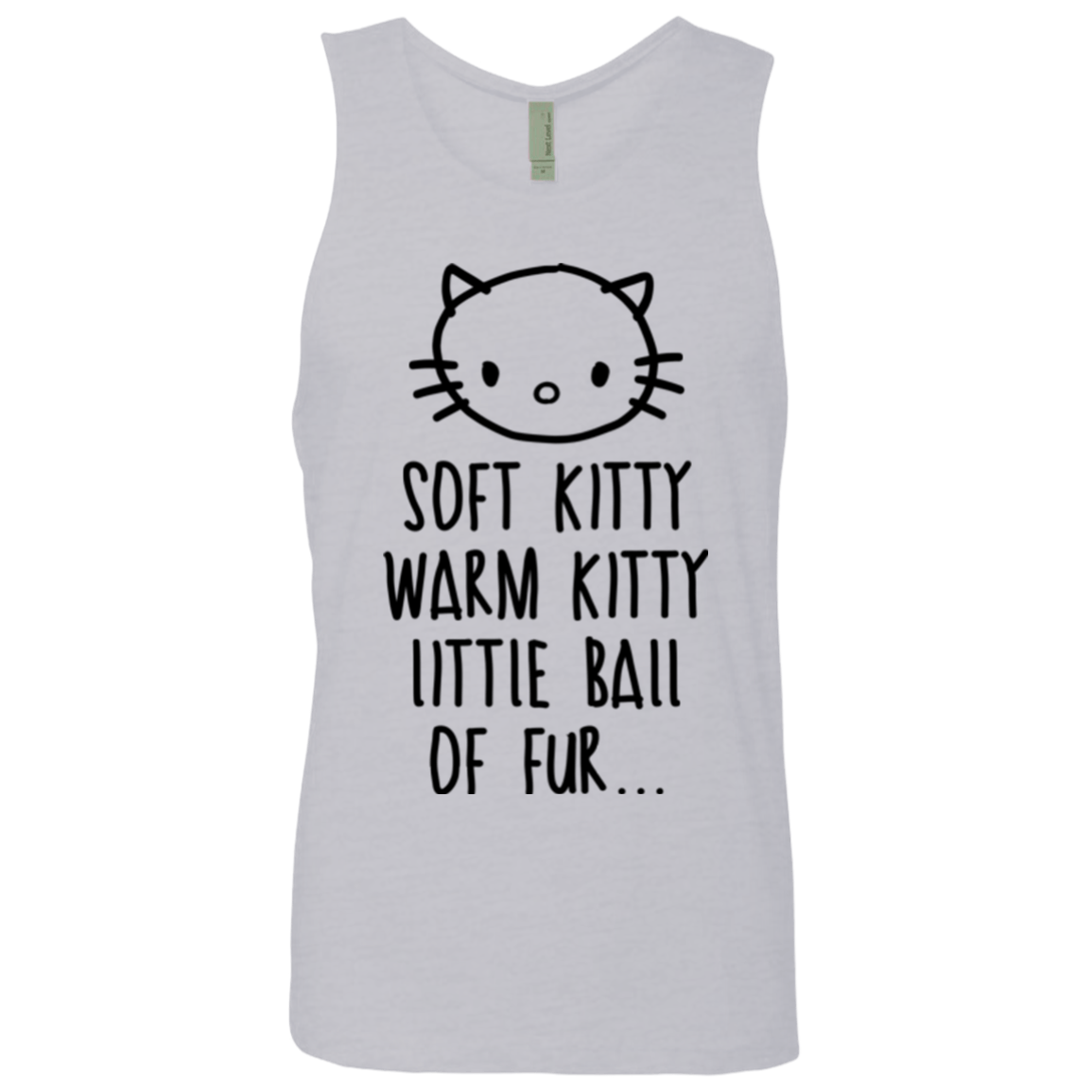 T-Shirts Heather Grey / Small Weird Kitty Men's Premium Tank Top