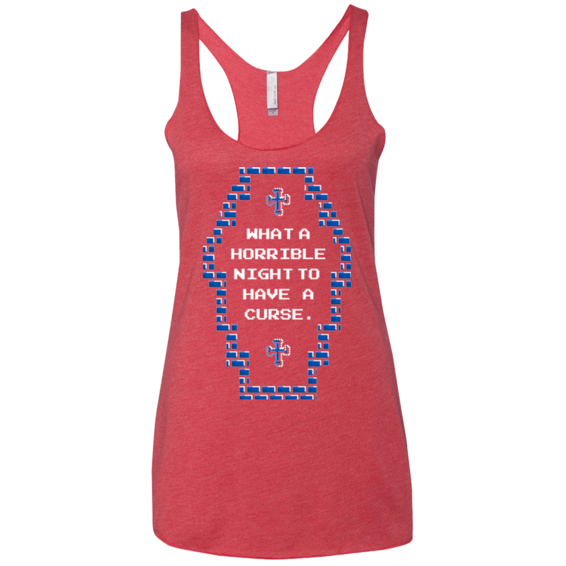 T-Shirts Vintage Red / X-Small What a Horrible Night Women's Triblend Racerback Tank