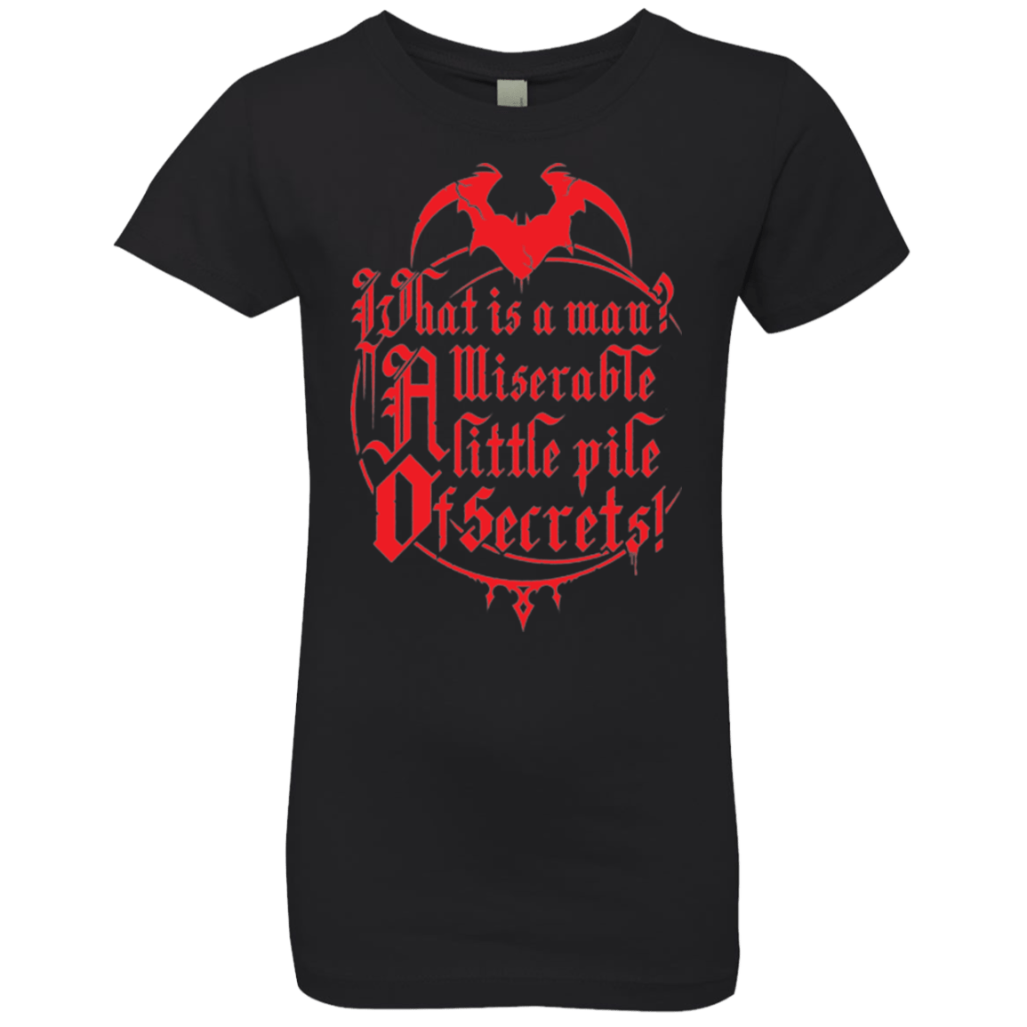 T-Shirts Black / YXS What Is A Man Girls Premium T-Shirt