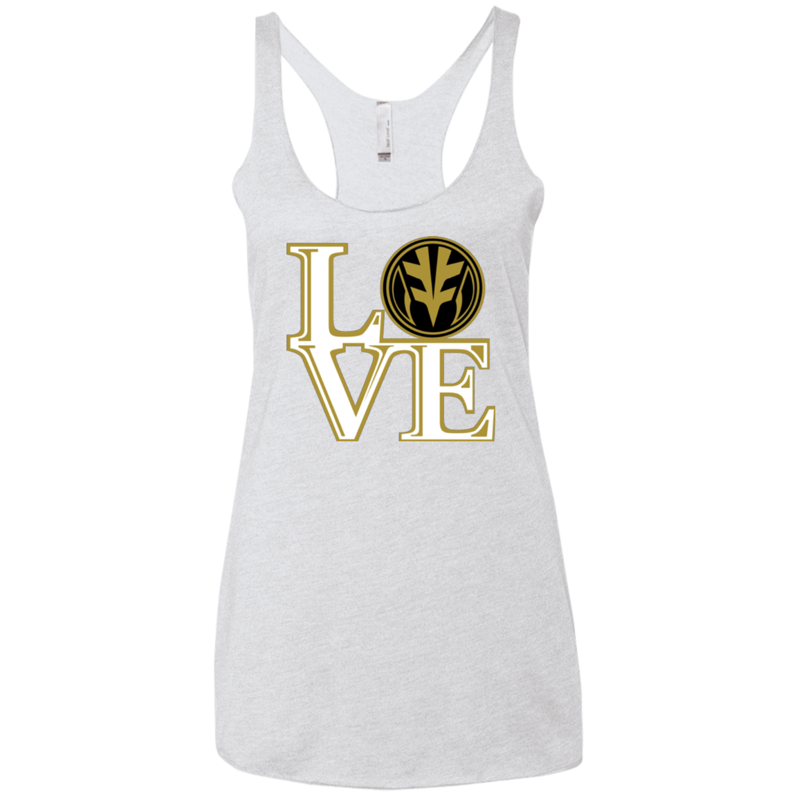 T-Shirts Heather White / X-Small White Ranger LOVE Women's Triblend Racerback Tank