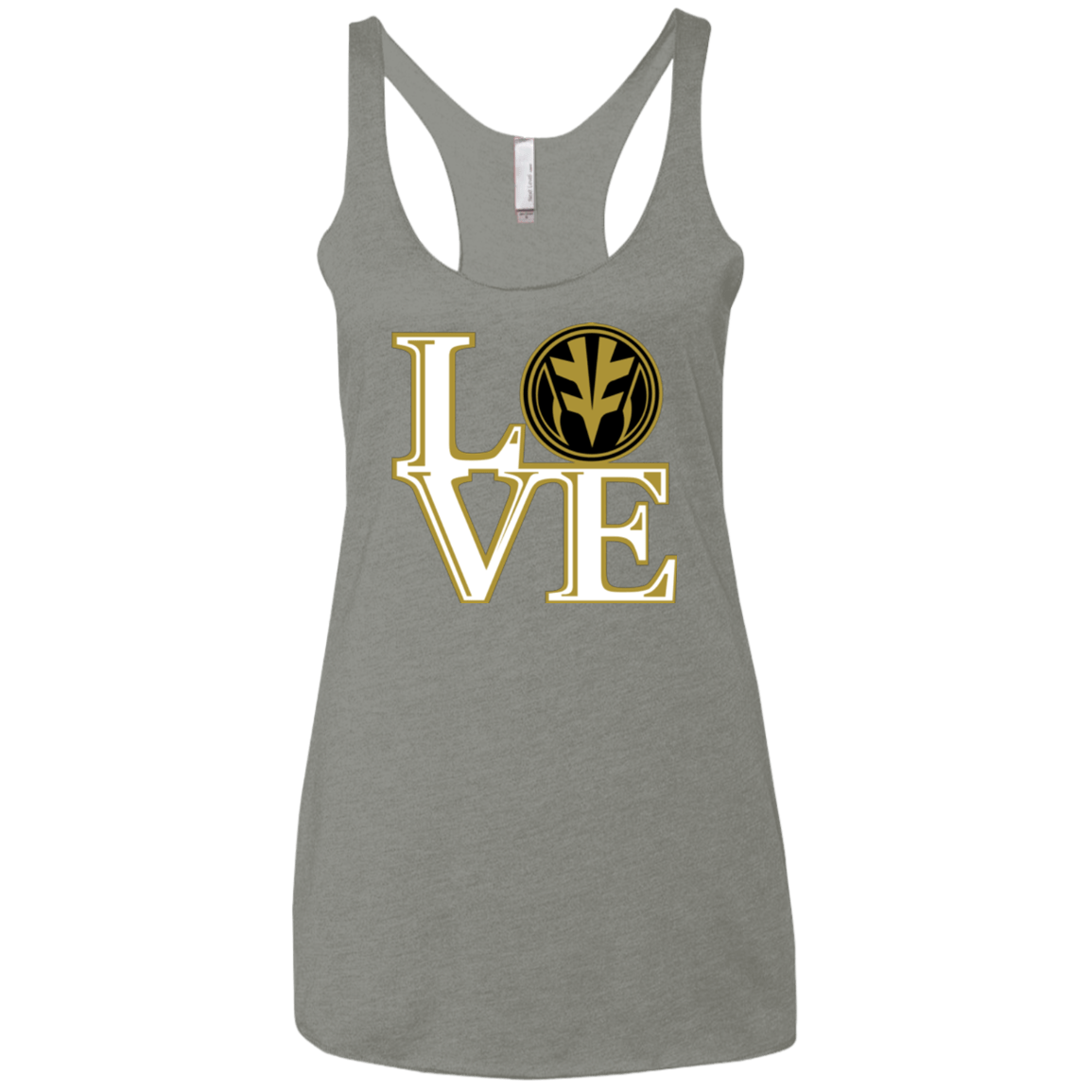 T-Shirts Venetian Grey / X-Small White Ranger LOVE Women's Triblend Racerback Tank