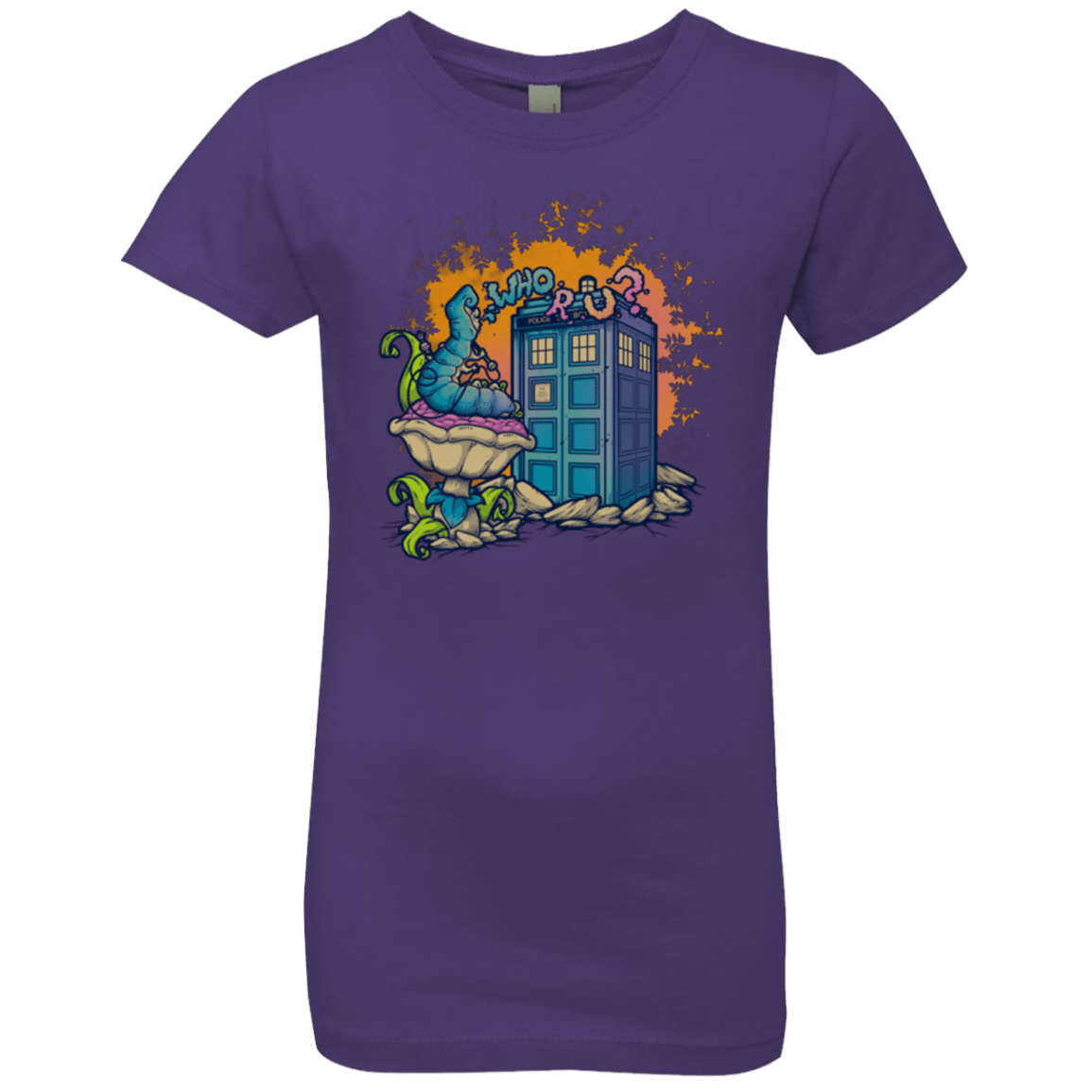 T-Shirts Purple Rush / YXS WHO R U 2 Girls Premium T-Shirt