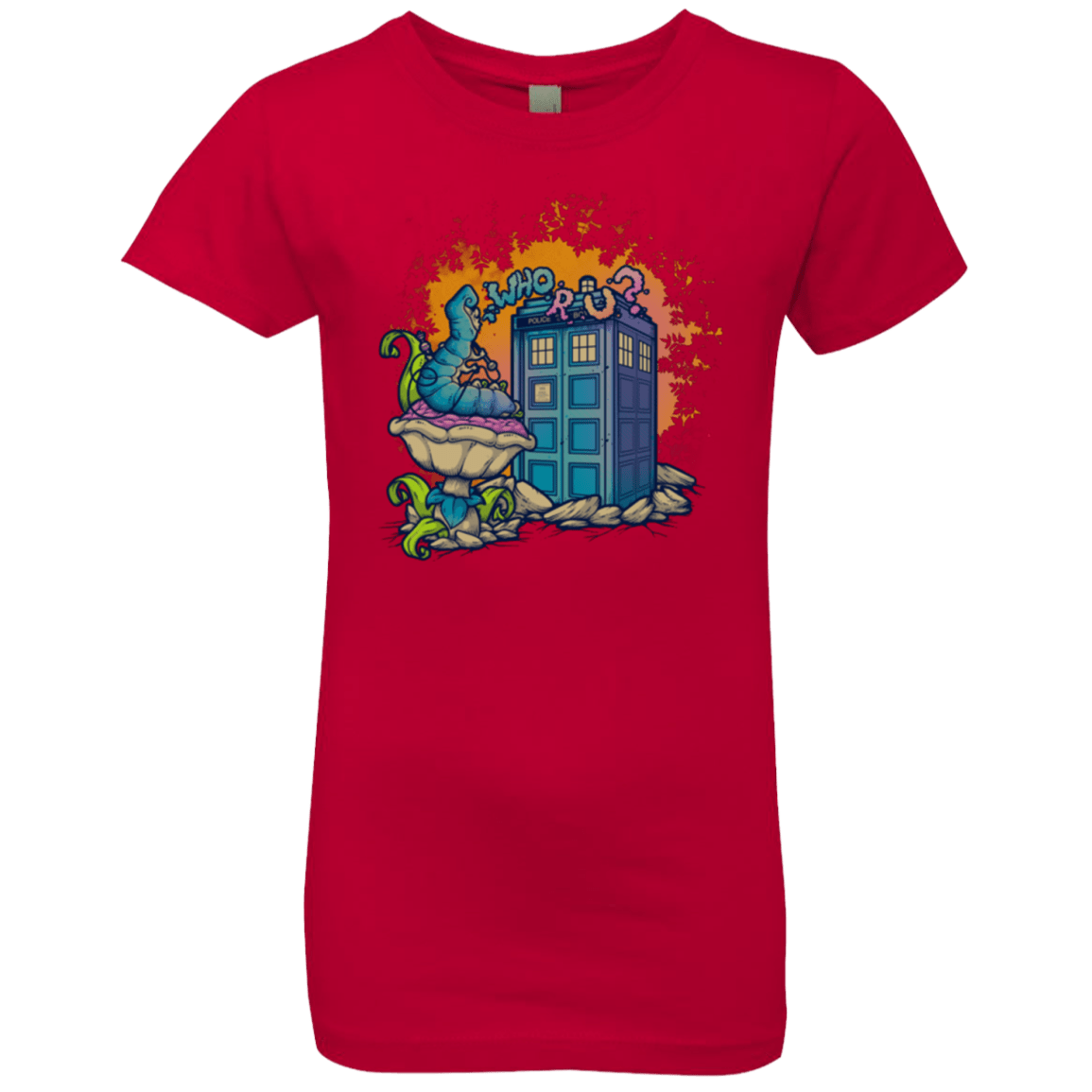 T-Shirts Red / YXS WHO R U 2 Girls Premium T-Shirt