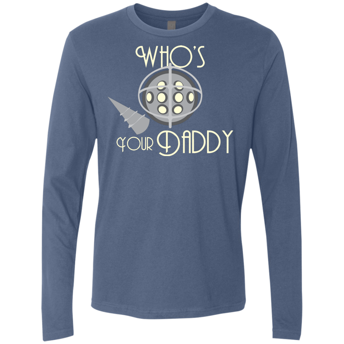 T-Shirts Indigo / S Who's Your Daddy Men's Premium Long Sleeve