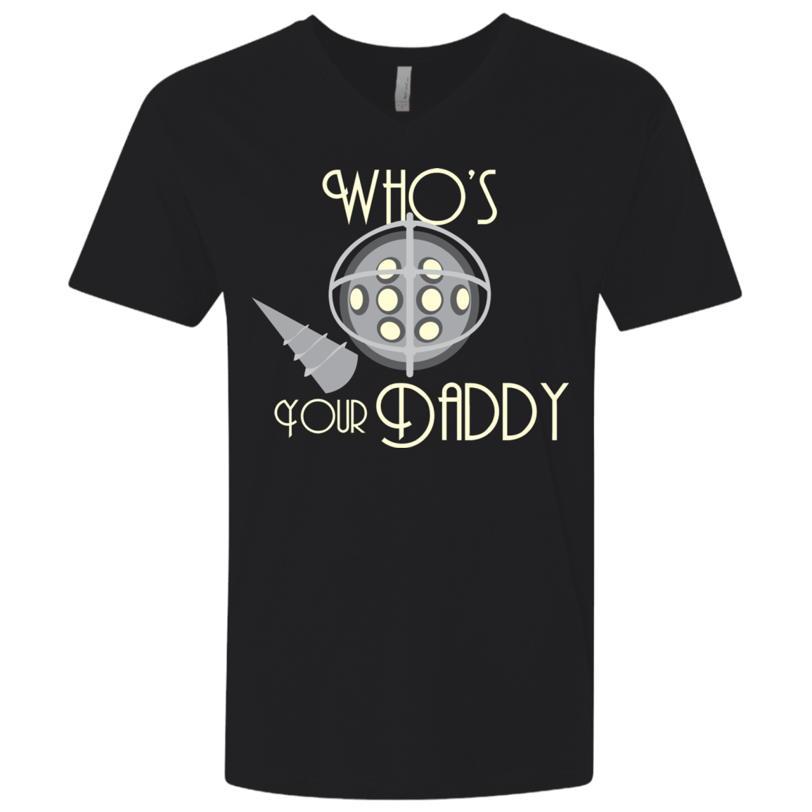 T-Shirts Black / X-Small Who's Your Daddy Men's Premium V-Neck