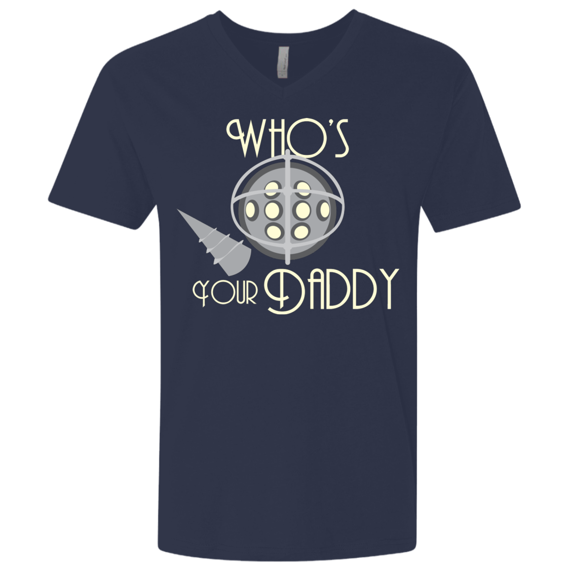 T-Shirts Midnight Navy / X-Small Who's Your Daddy Men's Premium V-Neck