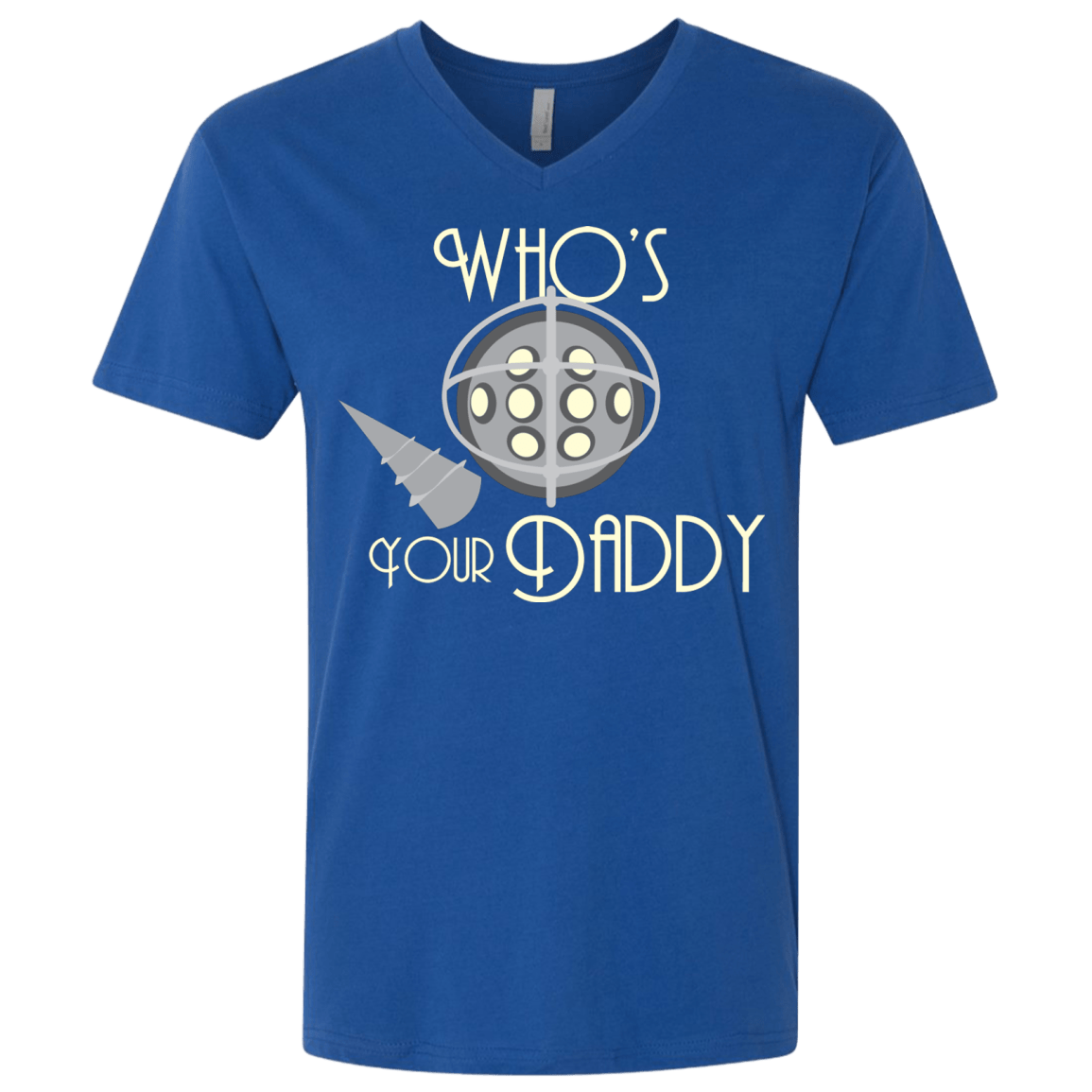 T-Shirts Royal / X-Small Who's Your Daddy Men's Premium V-Neck